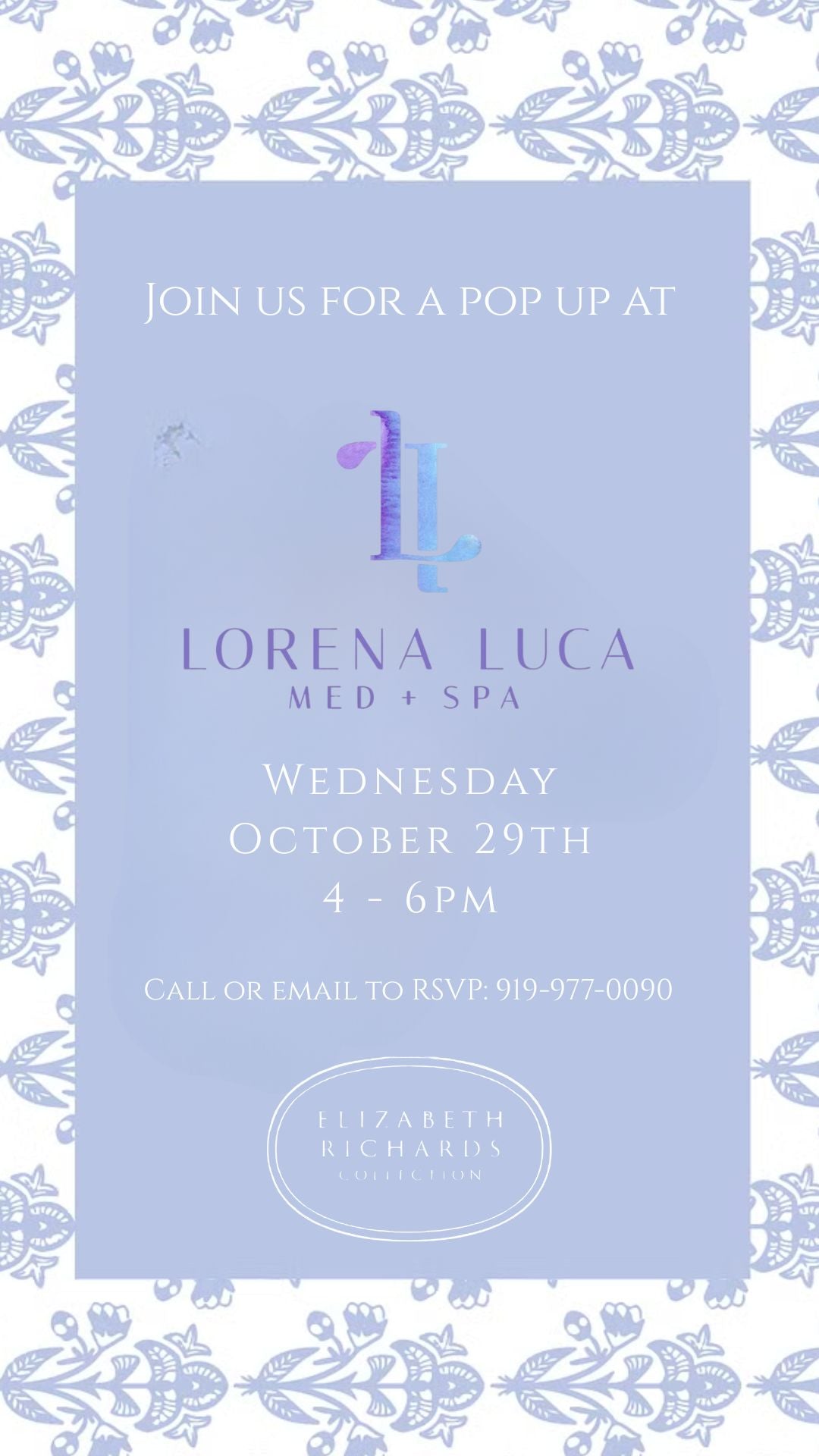 ERC Pop Up at Lorena Luca