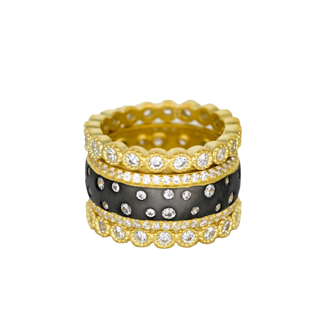 Freida Rothman Starry Sky 3-ring Stack