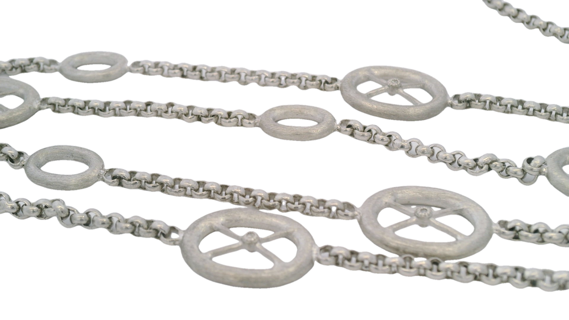 Jude Frances Sterling Silver Diamond Necklace