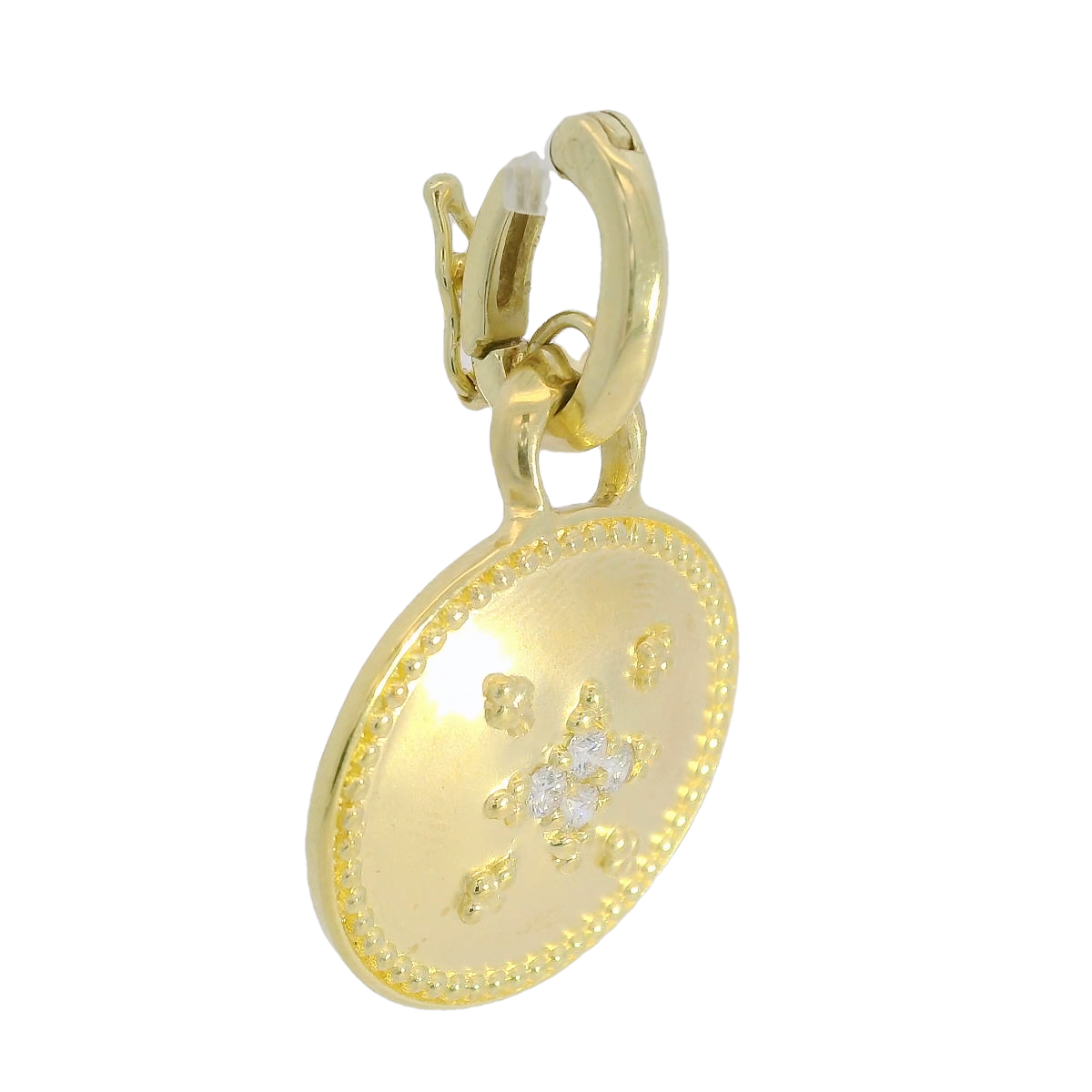 Mazza 14kt Oval Diamond Pendant