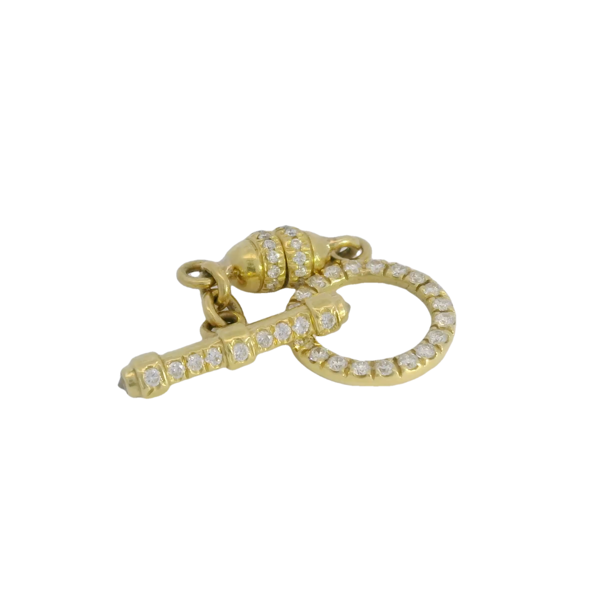 18kt Diamond Toggle