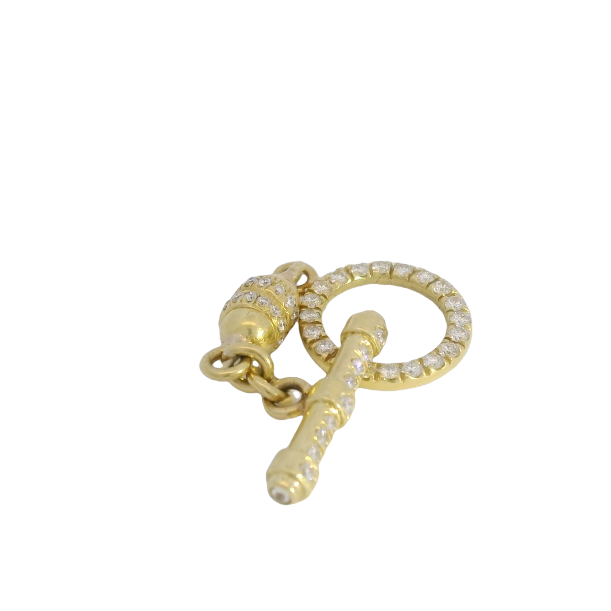 18kt Diamond Toggle
