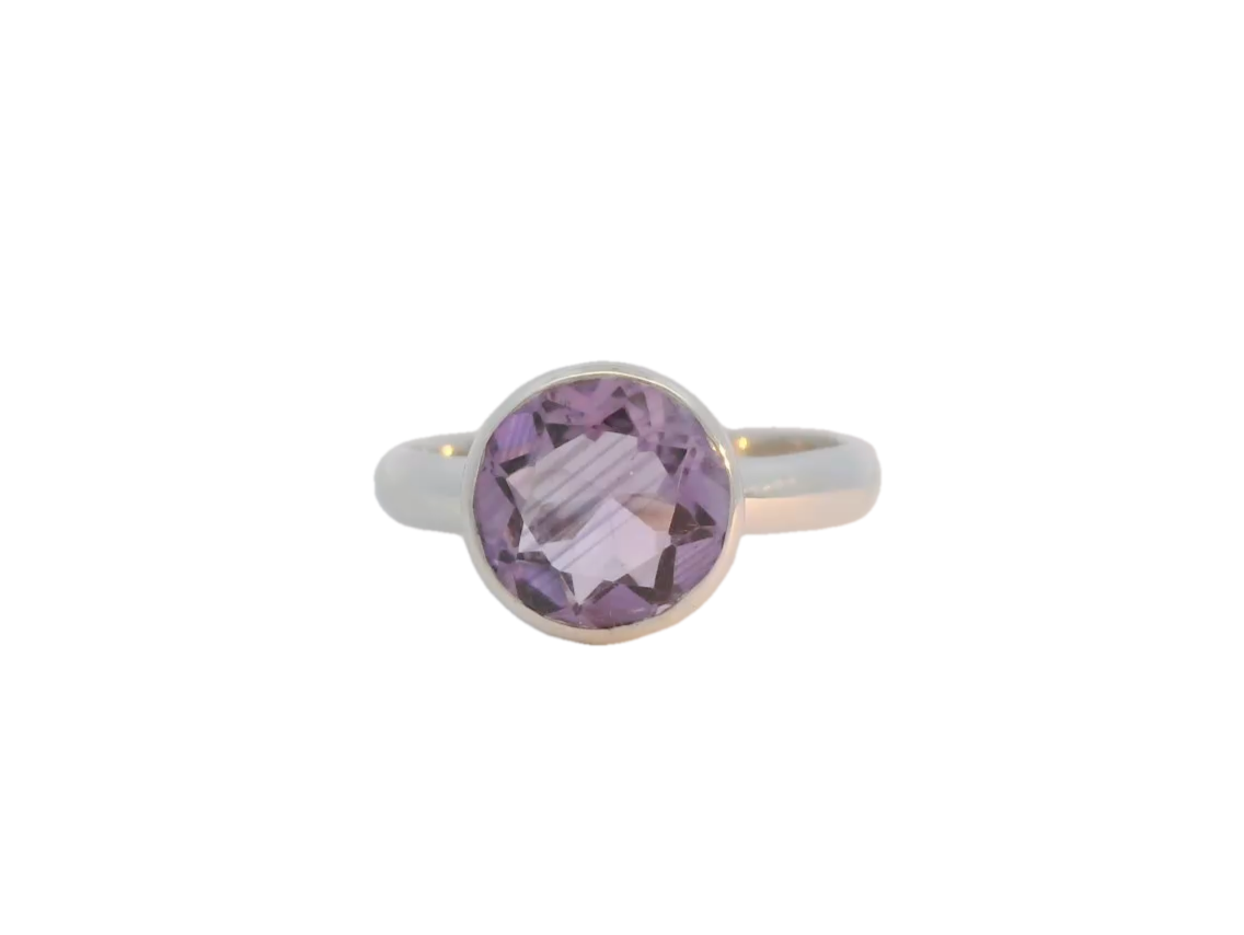 Mazza Sterling Silver Amethyst Ring