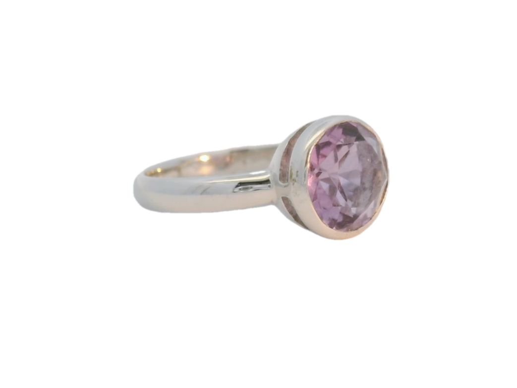Mazza Sterling Silver Amethyst Ring