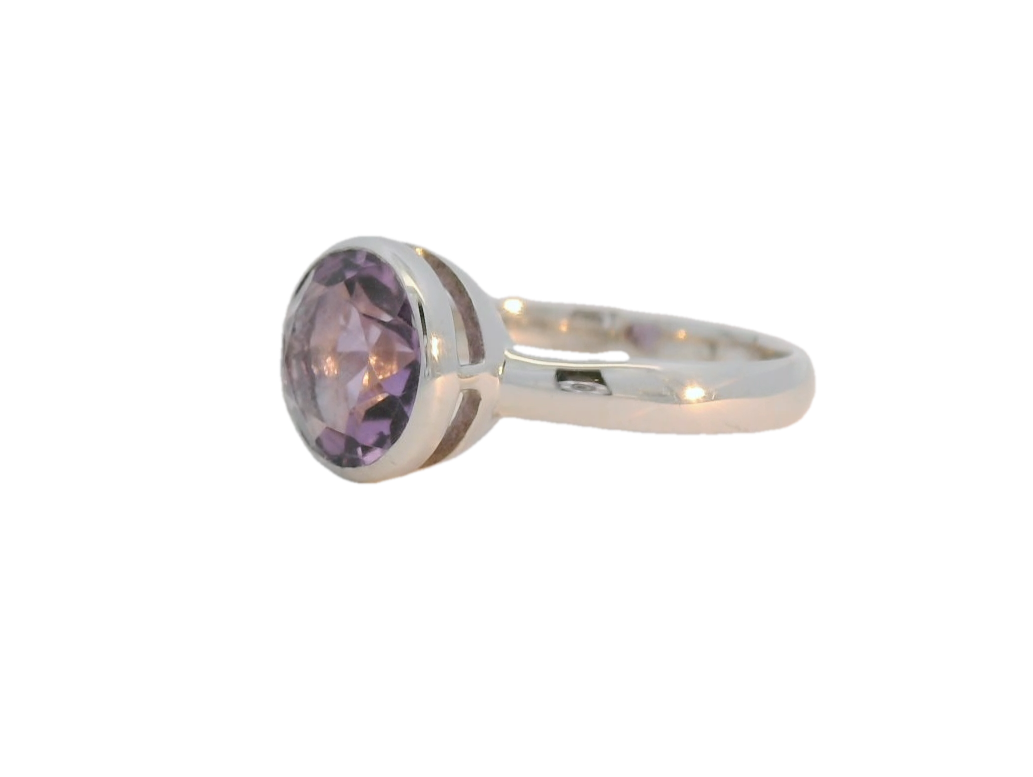 Mazza Sterling Silver Amethyst Ring