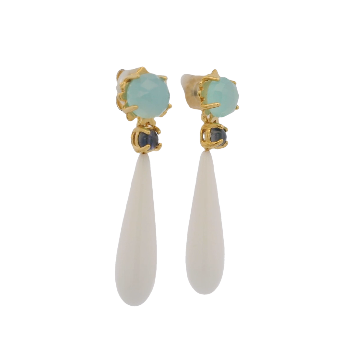 White Coral Drop Earring