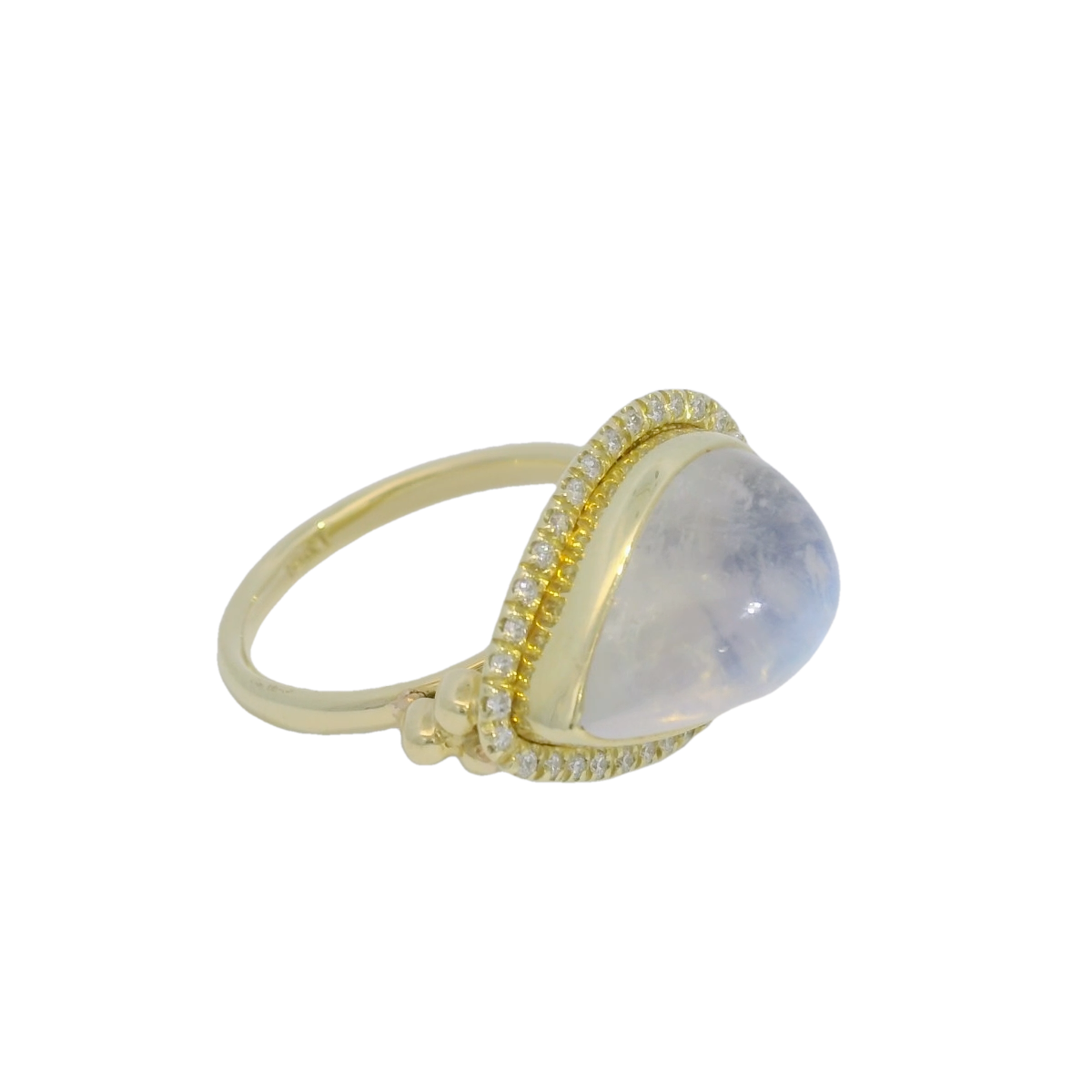 18kt Moonstone and Diamond Ring