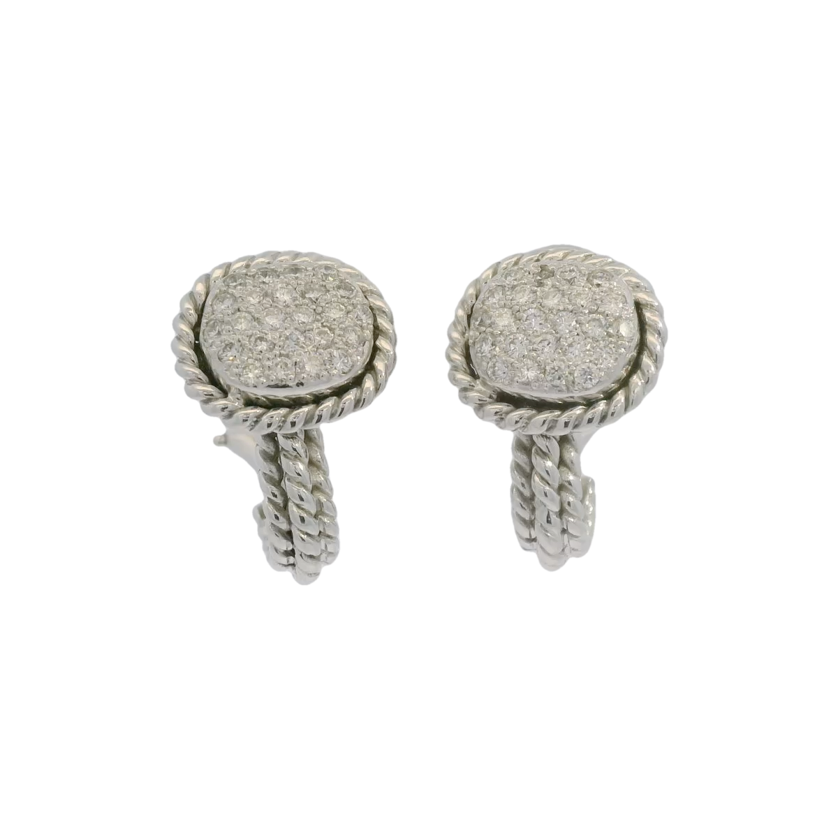 Cassis 18kt Diamond Pave Baby Hoop Earring