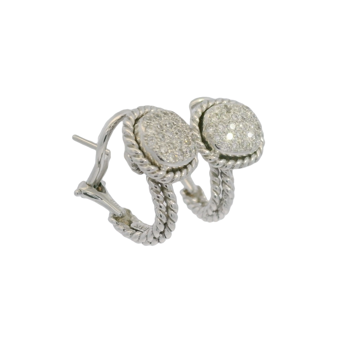 Cassis 18kt Diamond Pave Baby Hoop Earring