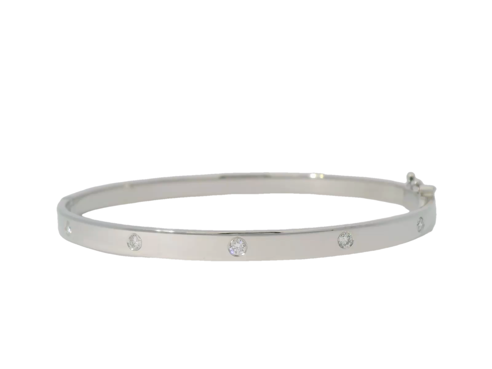 18kt Diamond Hinge Bangle