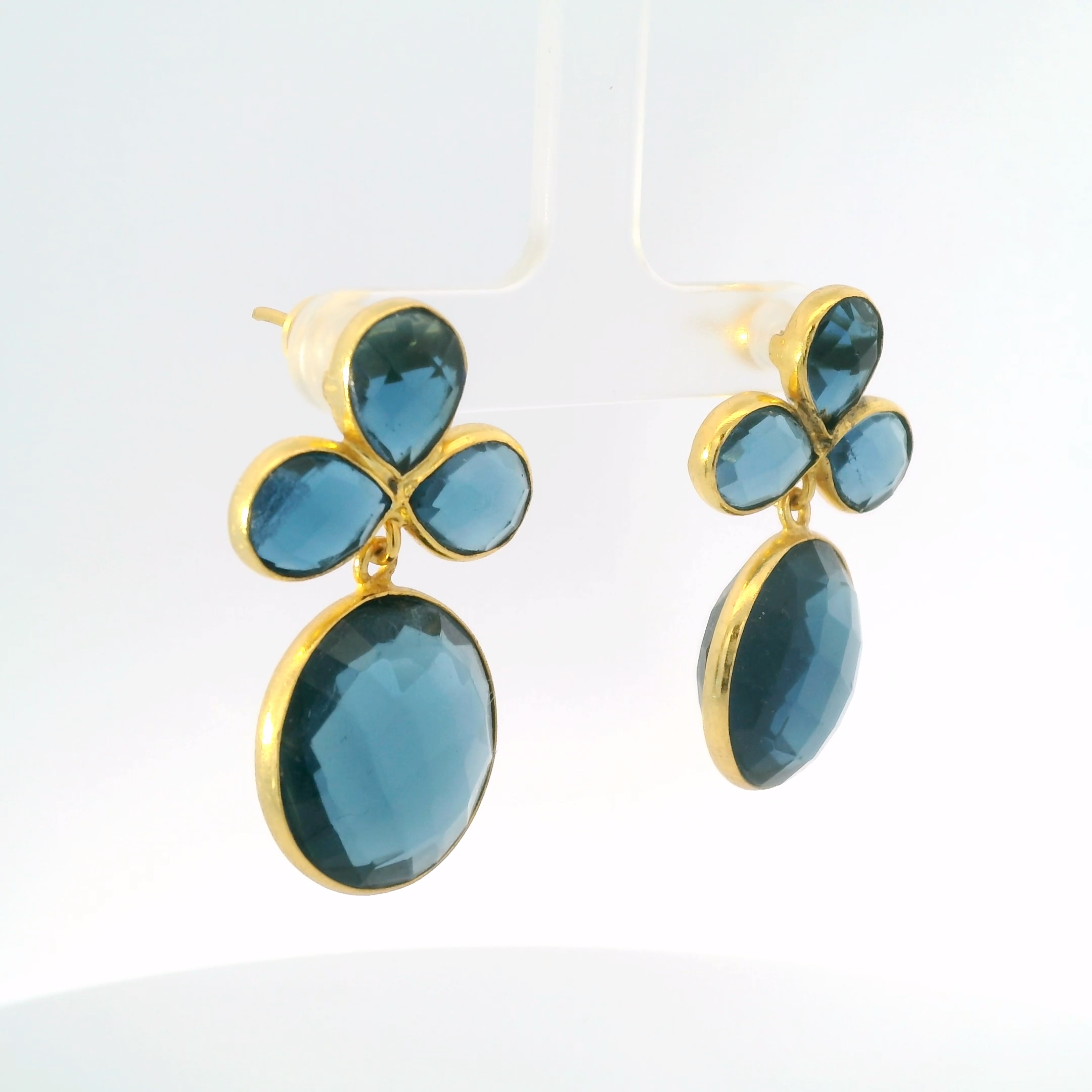 Julie Ryan Blue Amethyst Circle Drop Earring