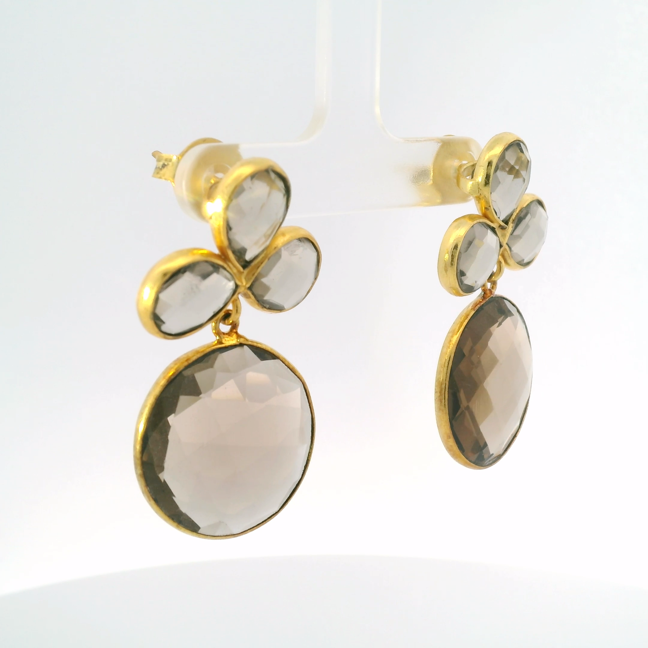 Julie Ryan Smokey Quartz Earrings