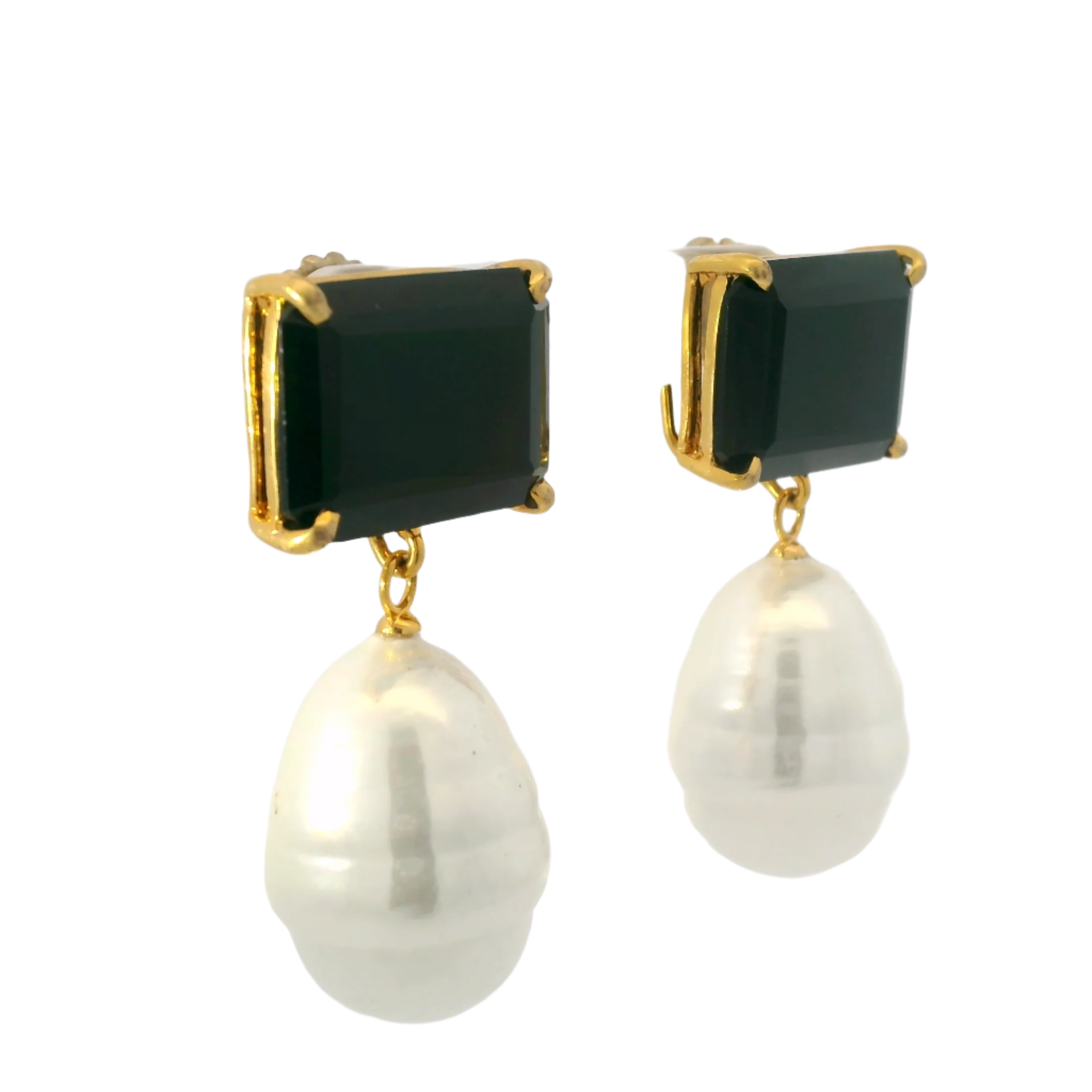 Julie Ryan Black Onyx with MOP Drop
