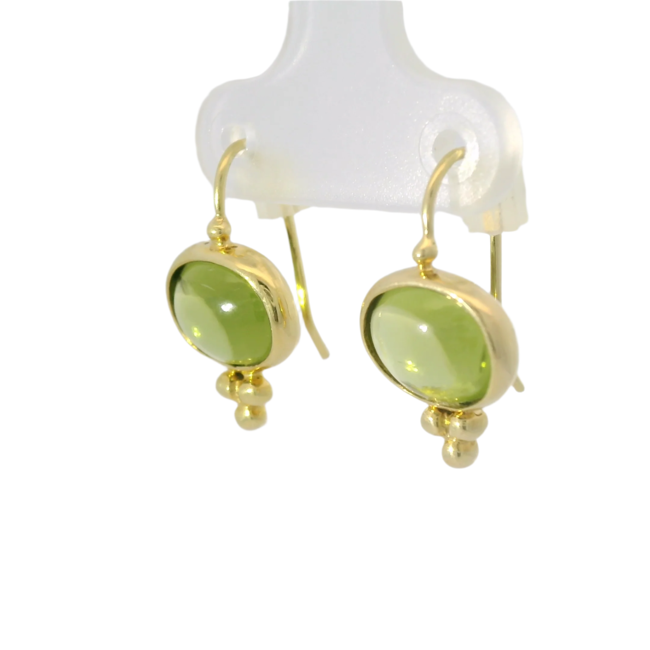 Mazza 14kt Peridot Drop Earrings