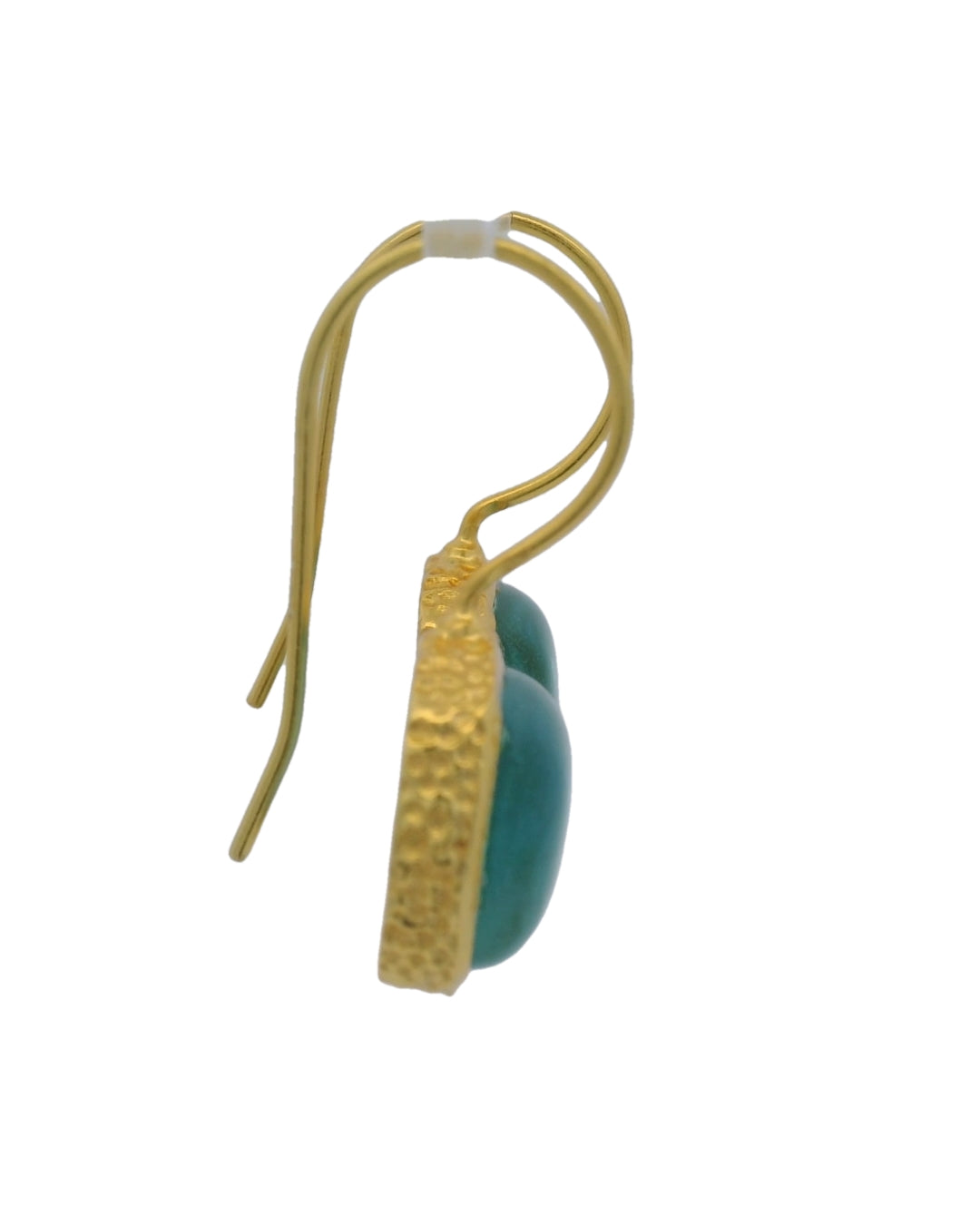 Peyton William Myra Square Topaz Drop Earrings