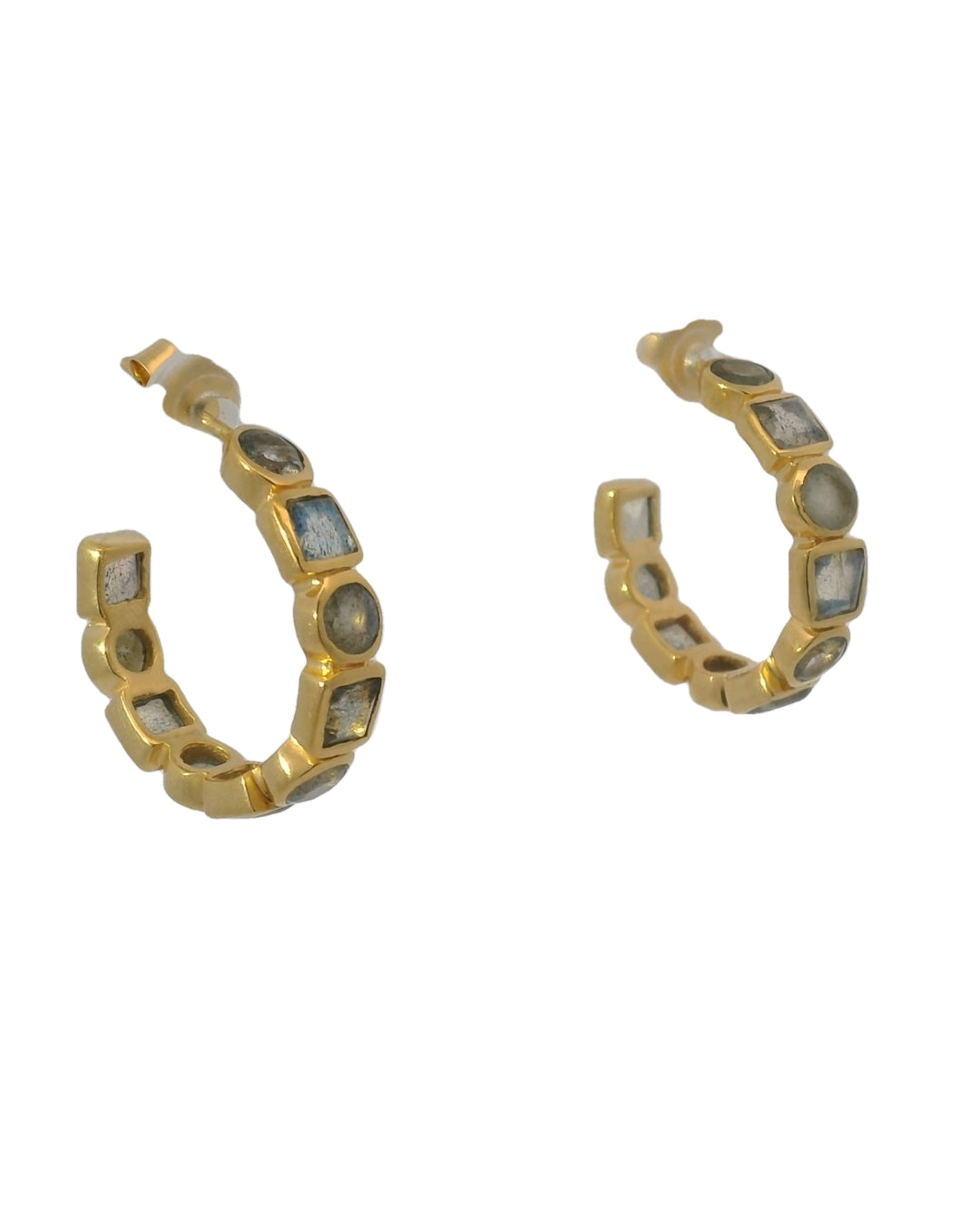 Peyton William Jewelry Aspen Labardorite Post Hoop