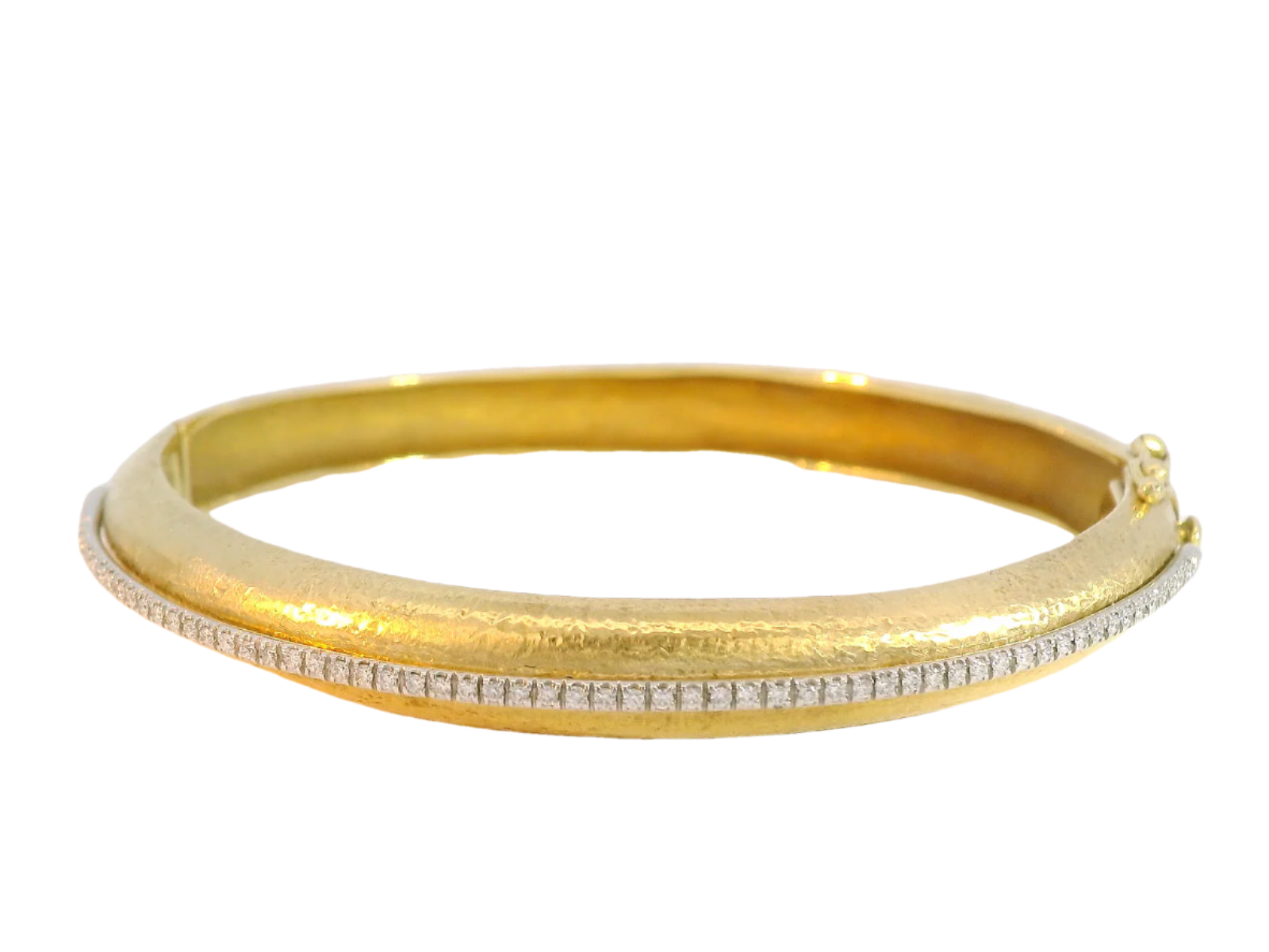 Yellow Gold and Diamond Bangle