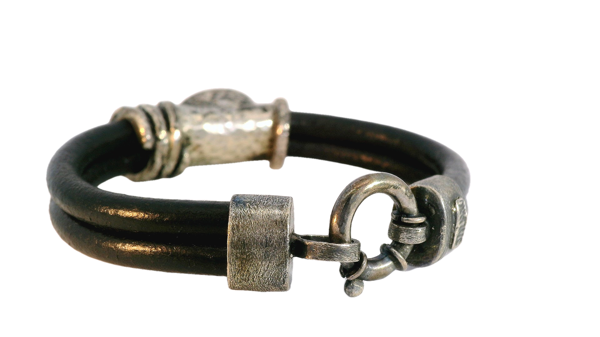 Gabriela Styliano Leather Band with Kyanite Stone