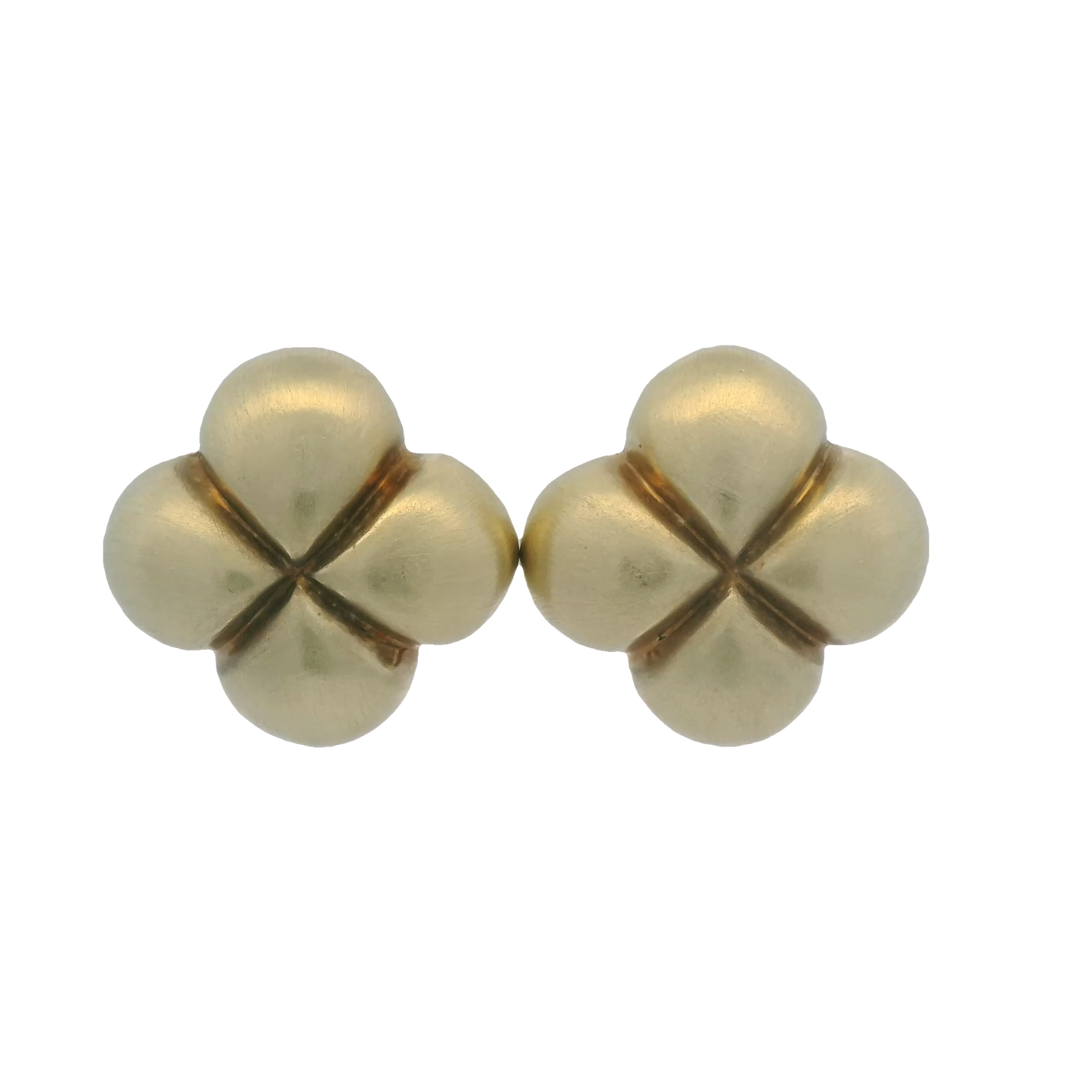 Gold Clover Stud Earrings