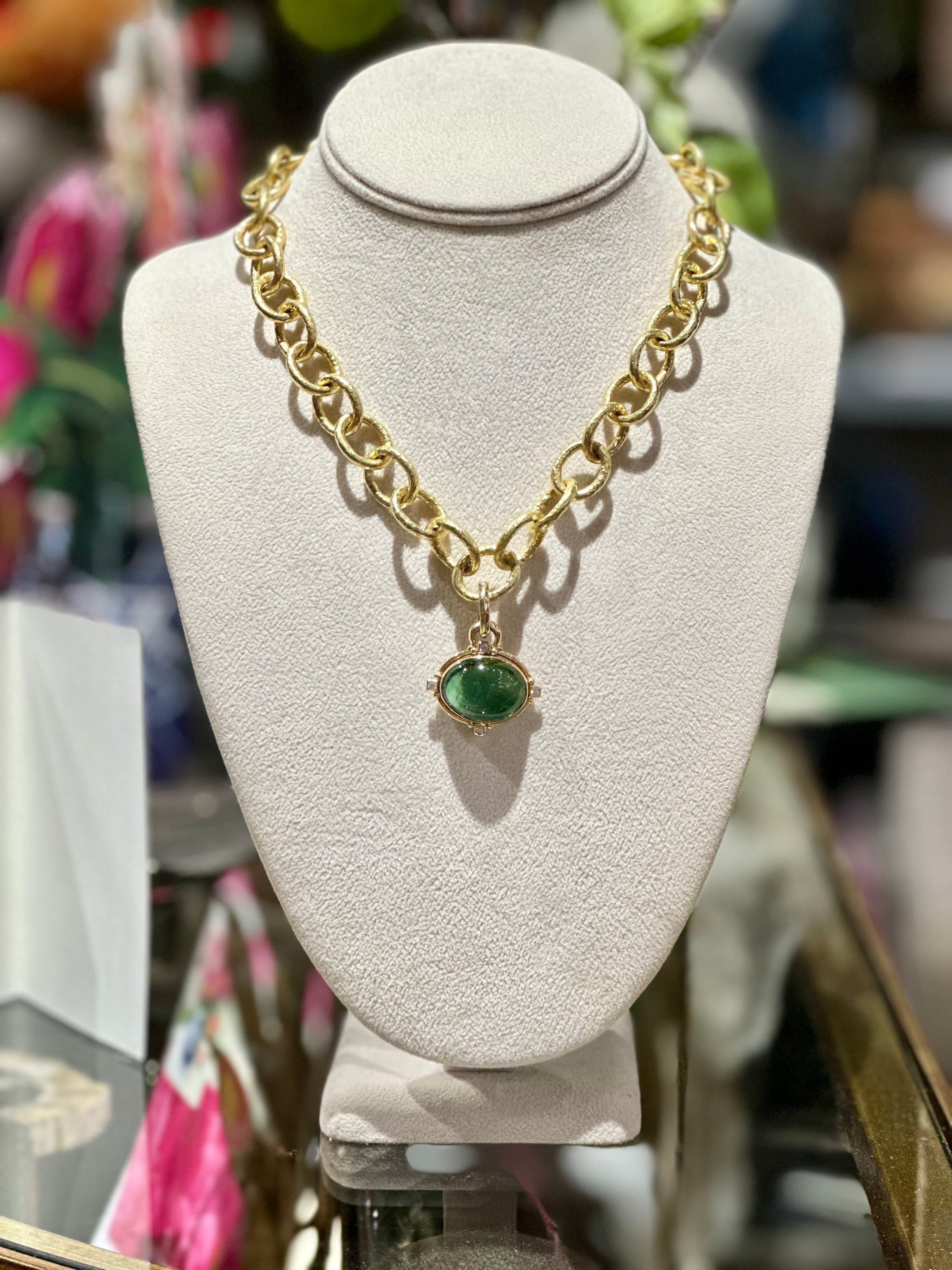 Mazza Green Tourmaline Pendant