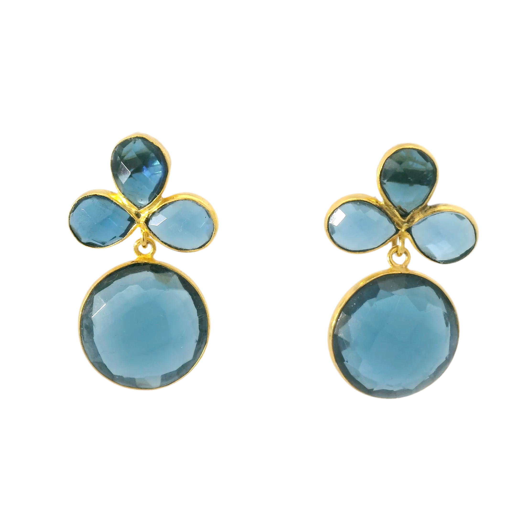 Julie Ryan Blue Amethyst Circle Drop Earring