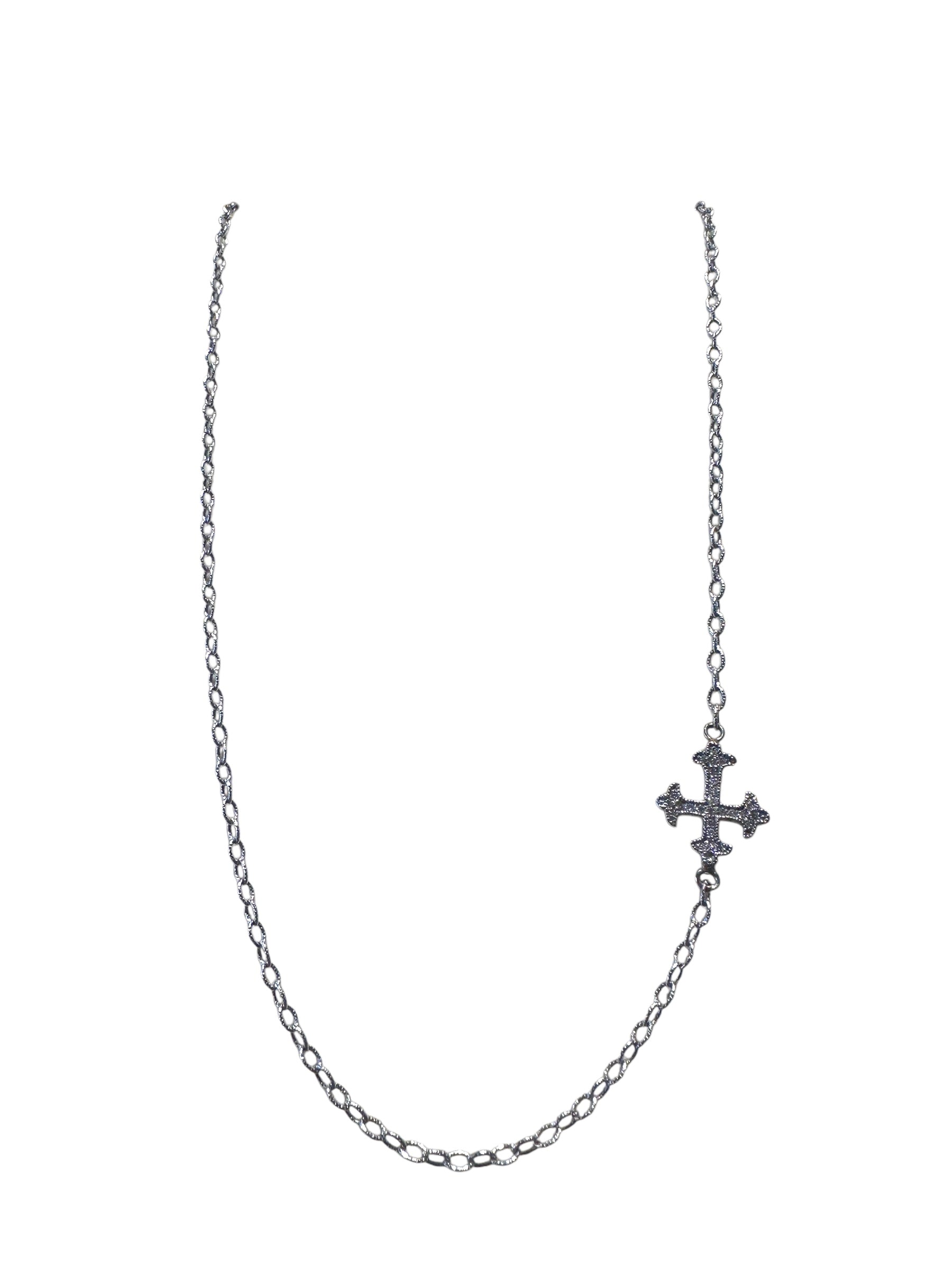 14kt Diamond Cross