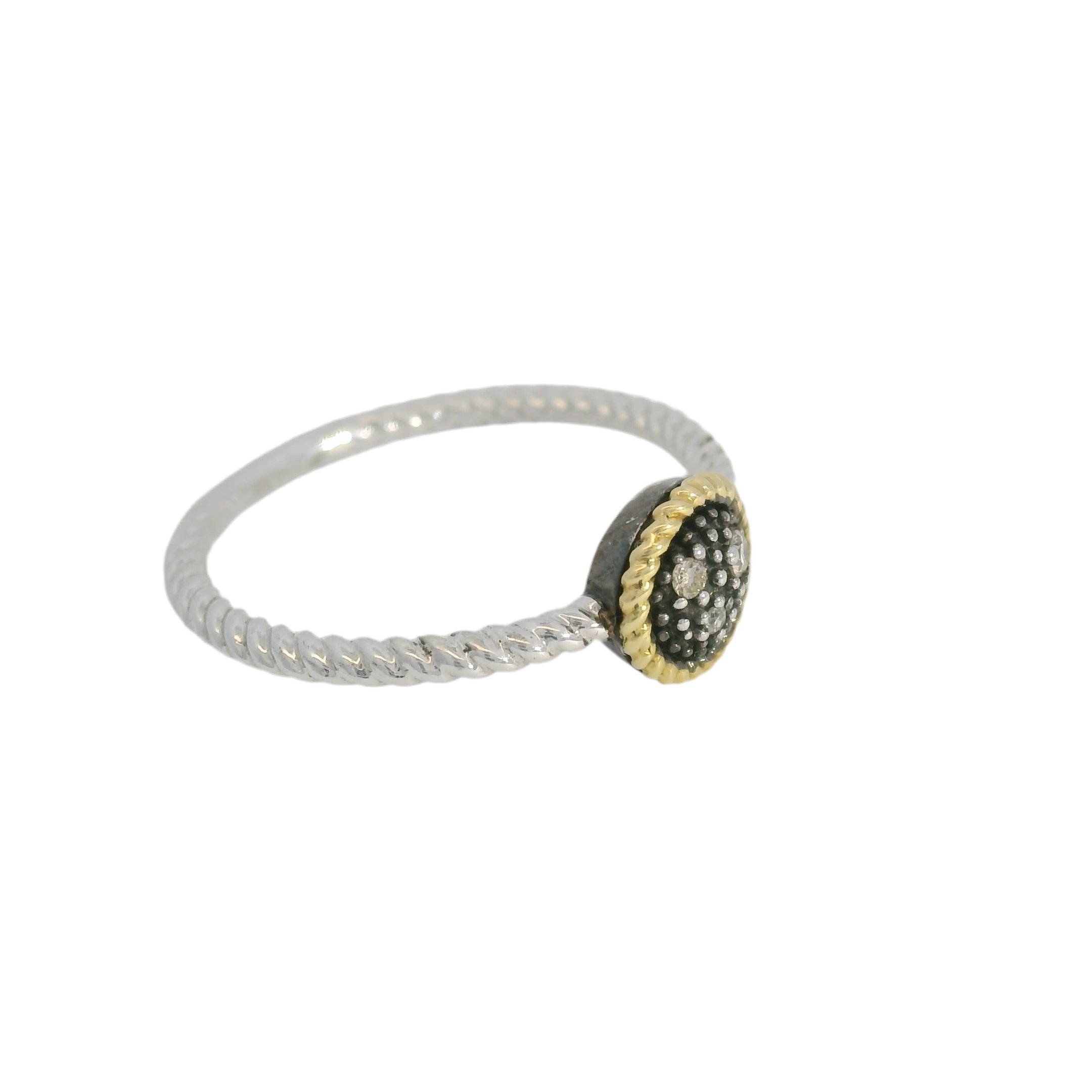 18kt Sterling SIlver Diamond Ring