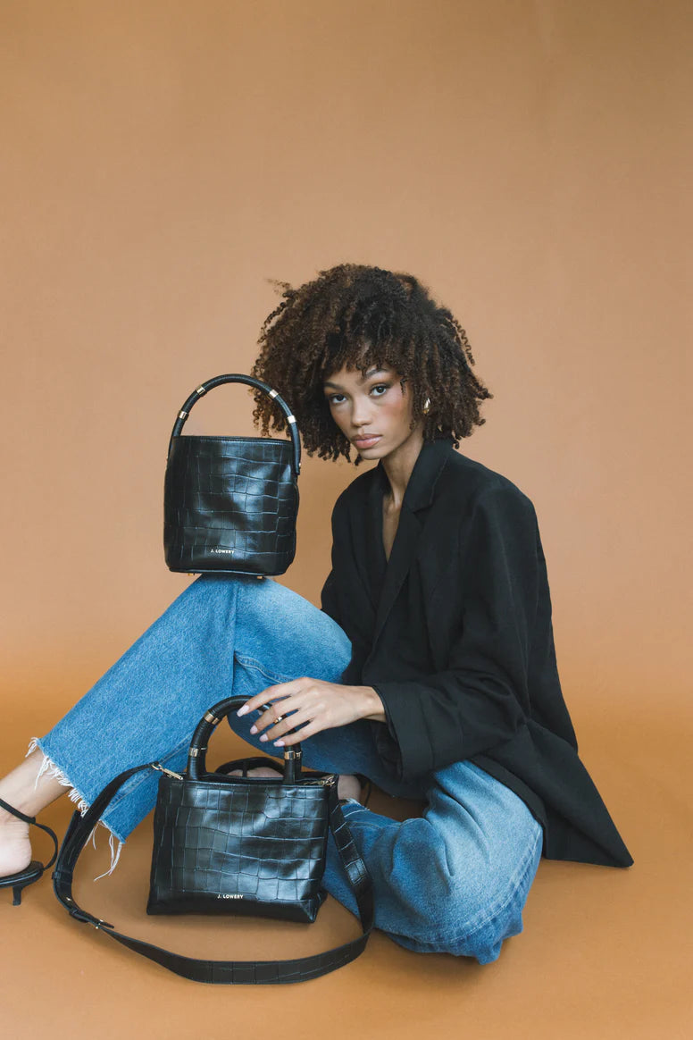J. Lowery MAX MINI Black Croc