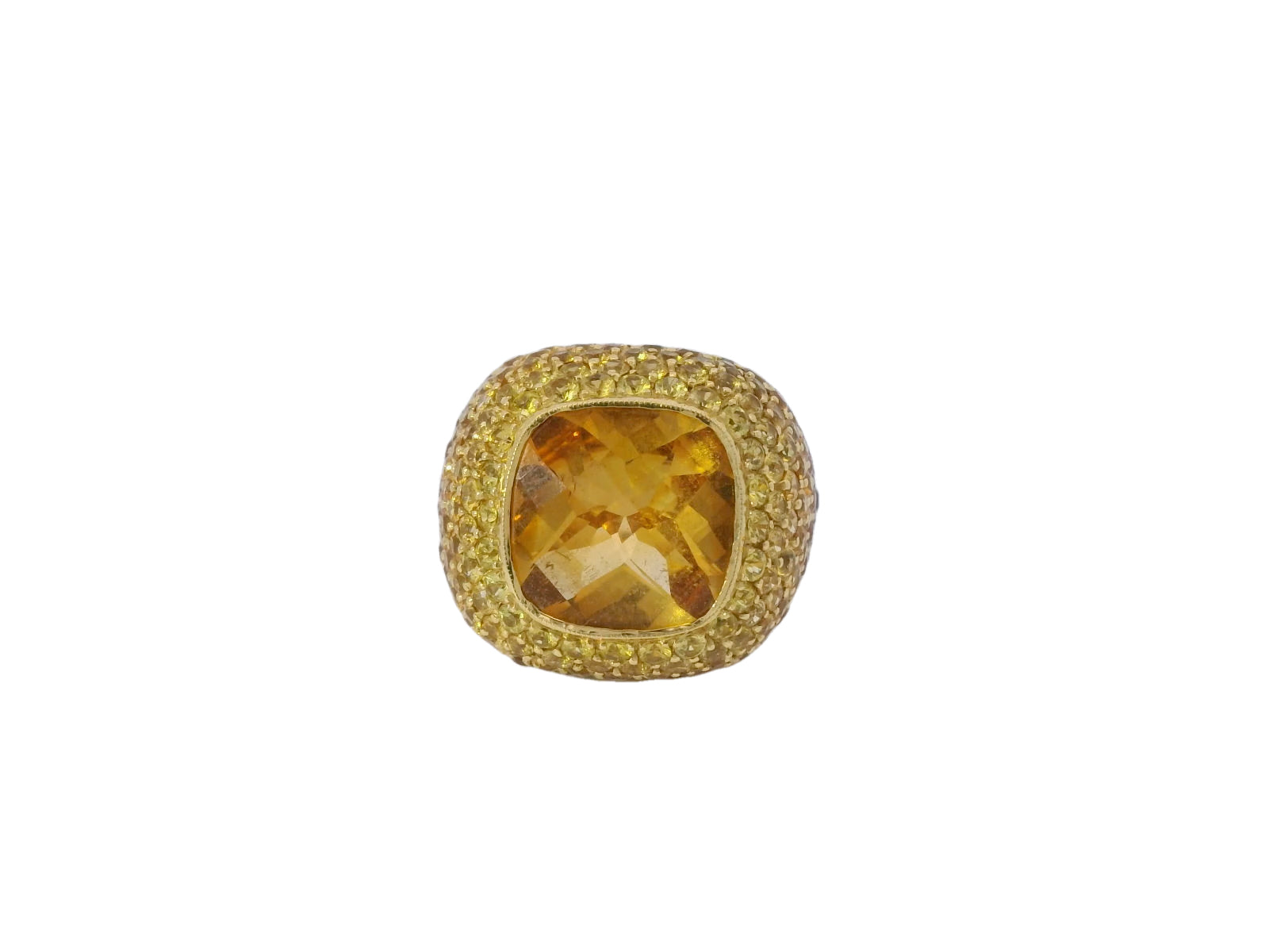 Citrine and Sapphire Ring