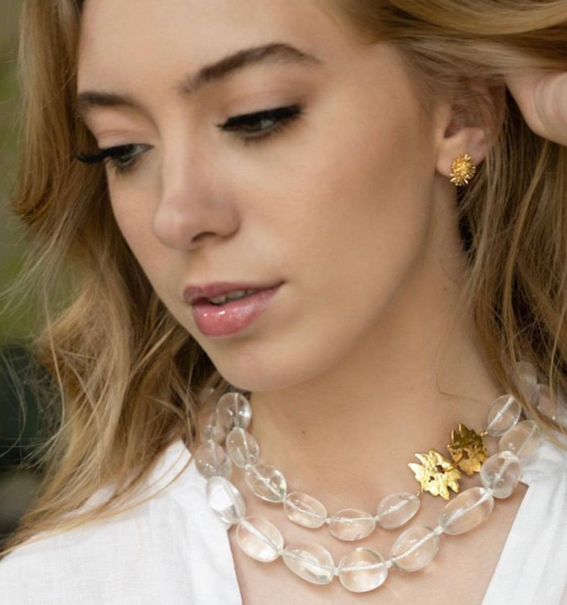 Hazel Smyth Clasp Rock Crystal Necklace