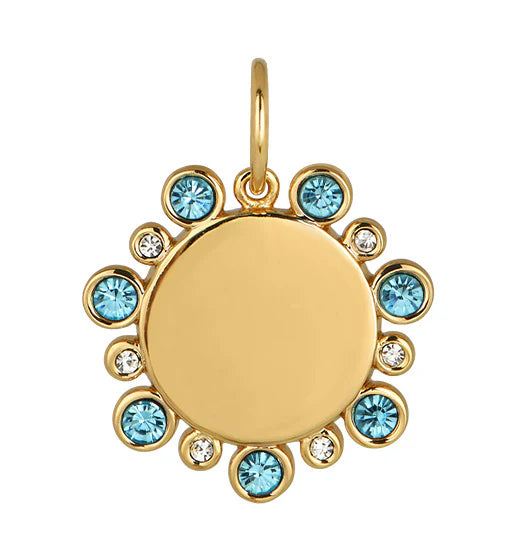 Goldbug March Birthstone Pendant