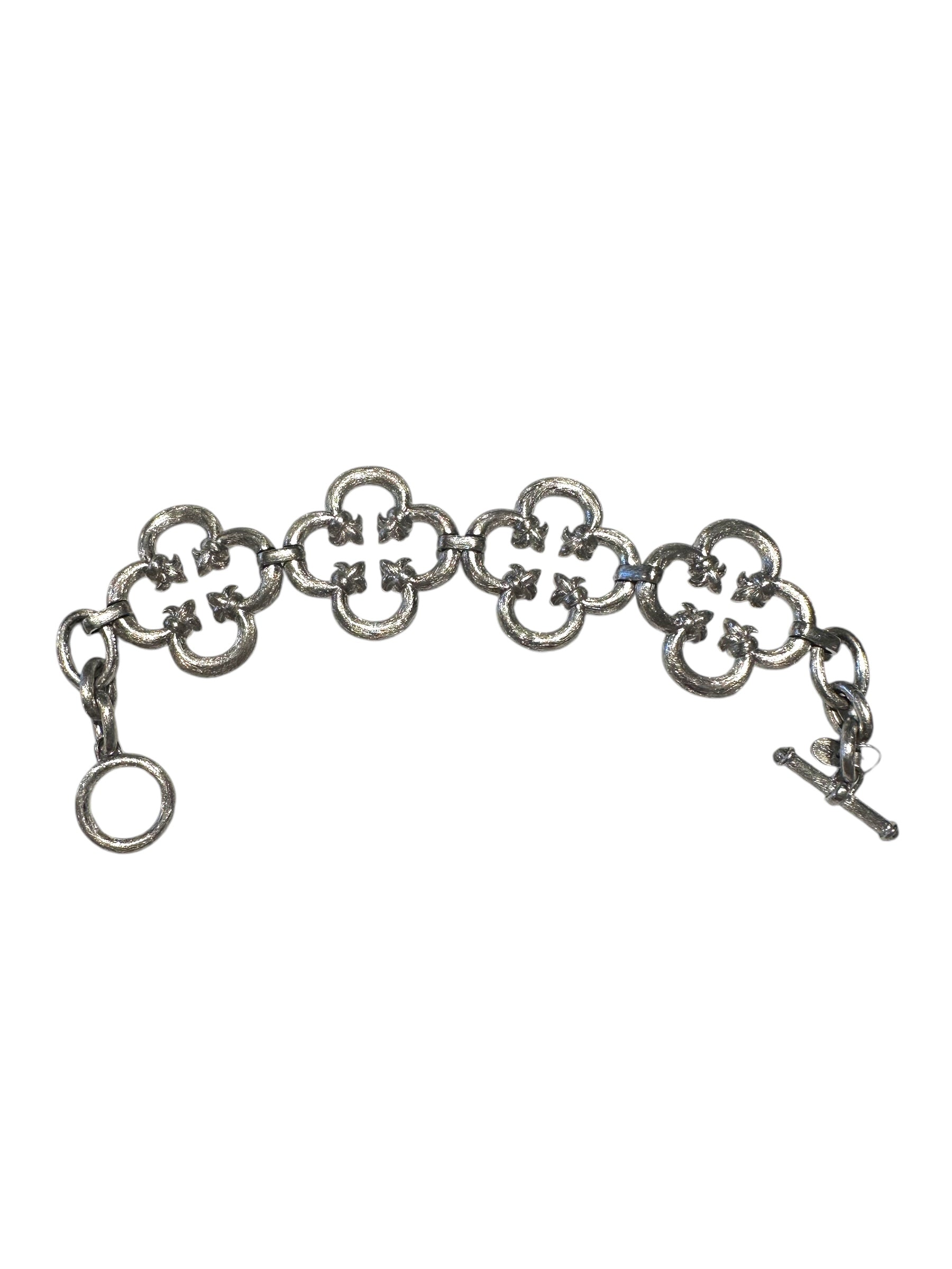 Jude Frances Sterling Silver Clover Bracelet
