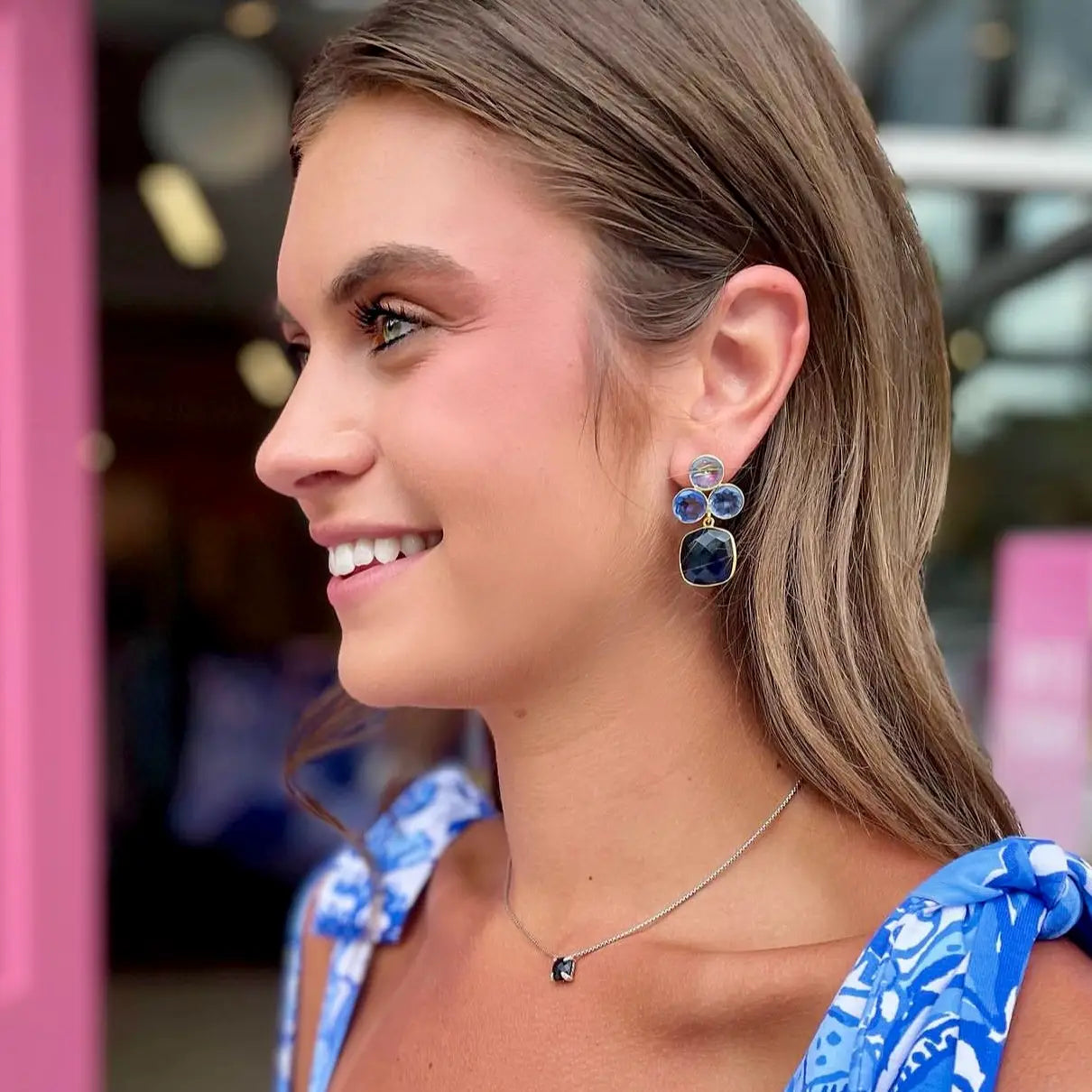 Julie Ryan Seraphina Gold Plated Lightweight Dangle Earrings