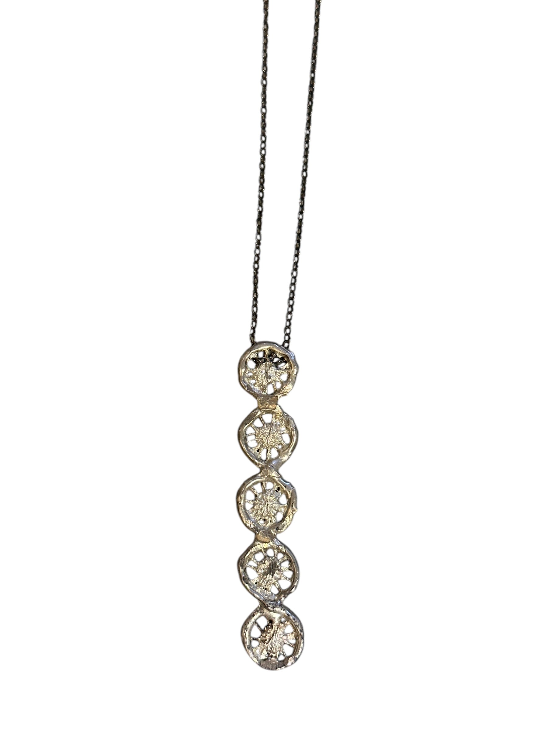 Gabe Bratton Sterling Lace Drop Necklace