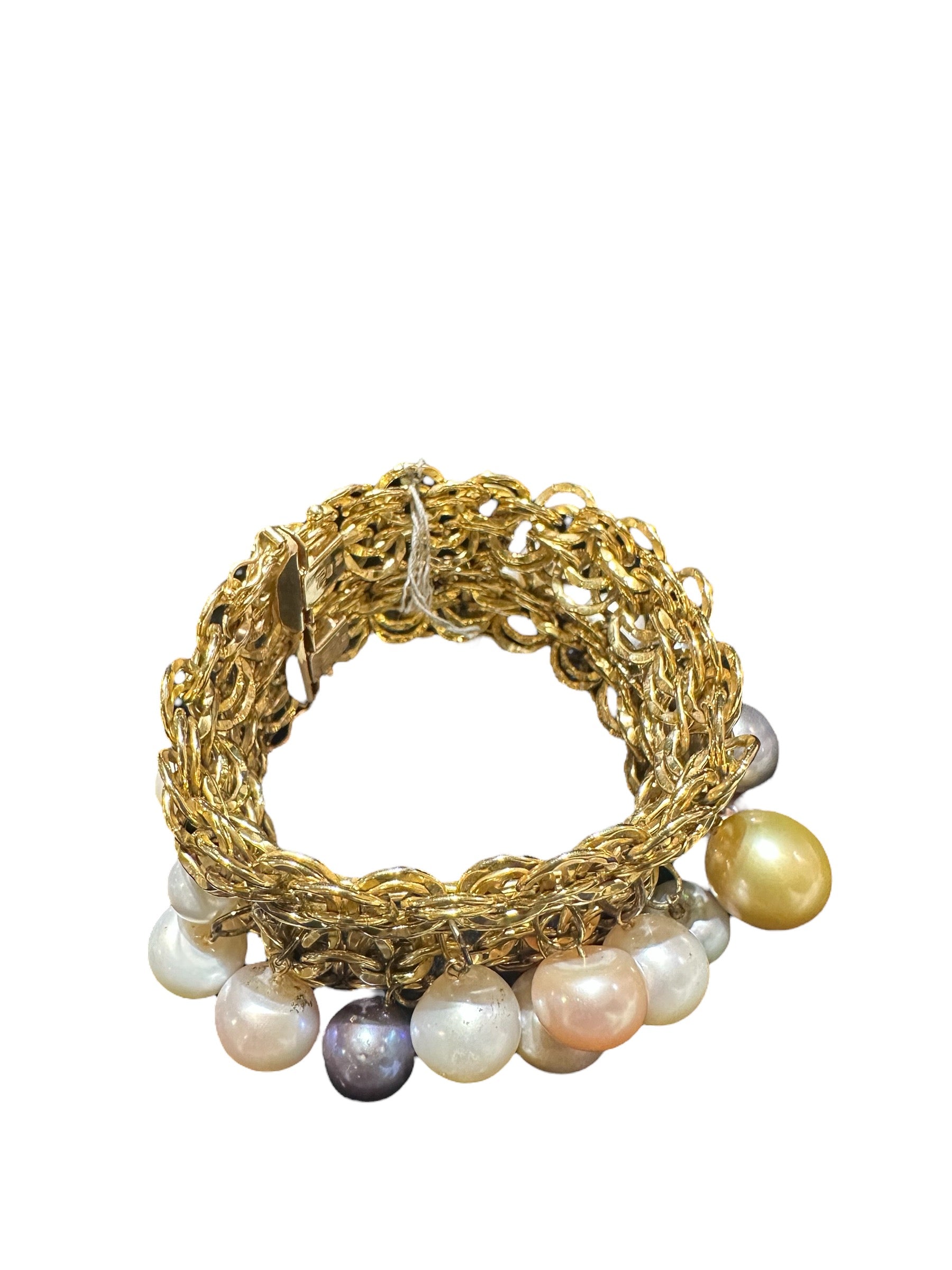 R&A International Multi-Color Pearls Bracelet