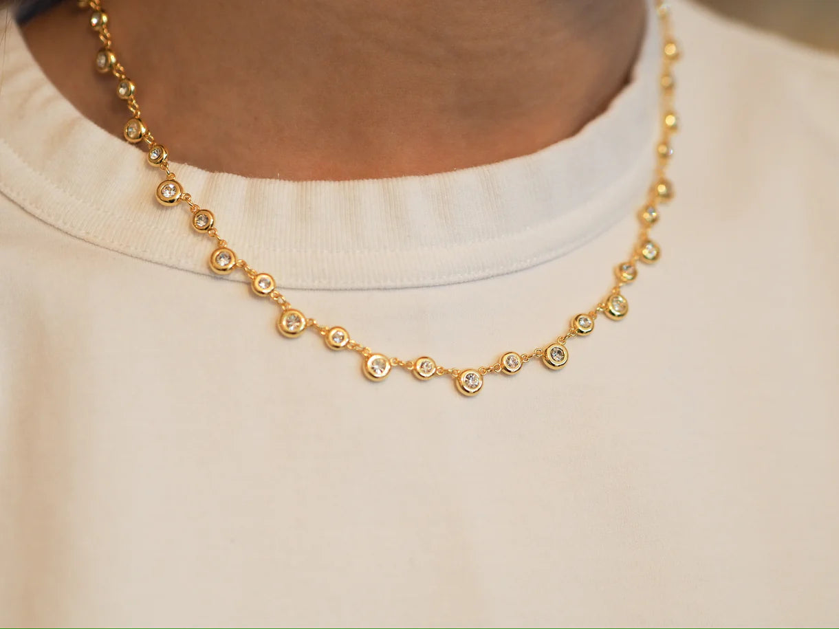 Goldbug Bezel Necklace
