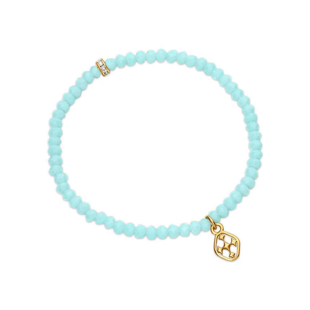 Gracewear Collection Turquoise Beaded Stretch Bracelet