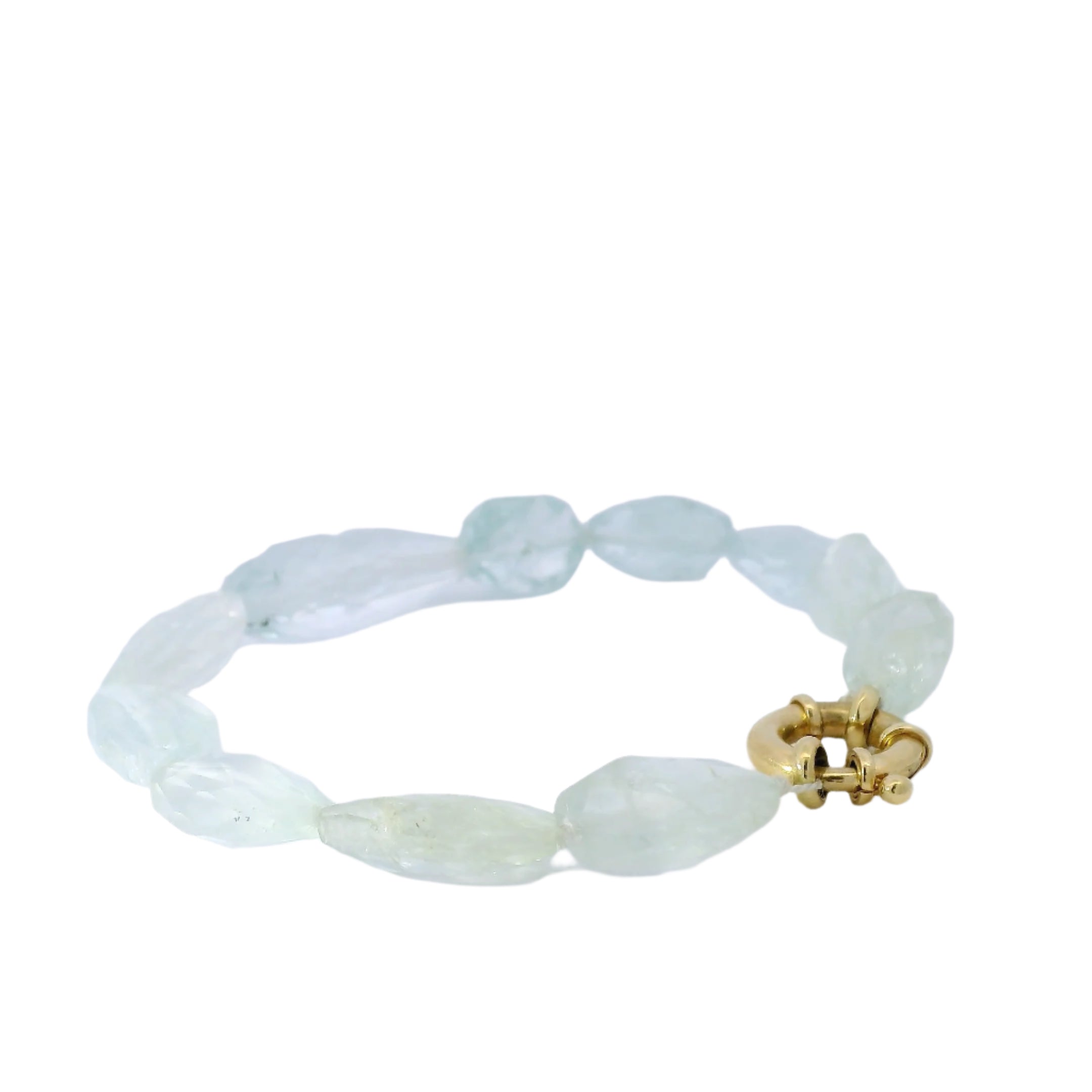 Aquamarine Clasp Closure Bracelet