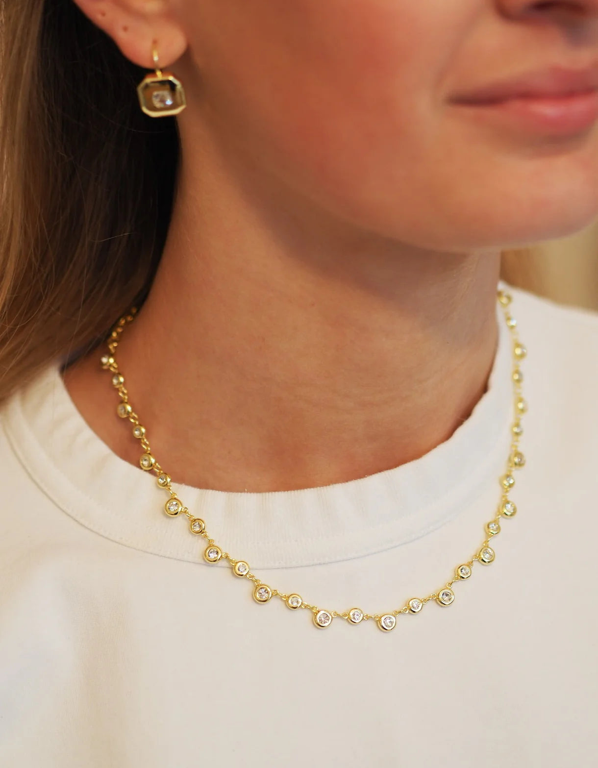 Goldbug Bezel Necklace