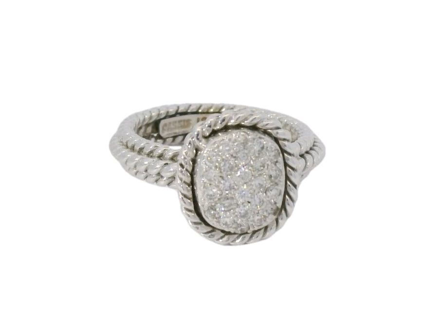 Cassis Diamond Pave Rope Ring