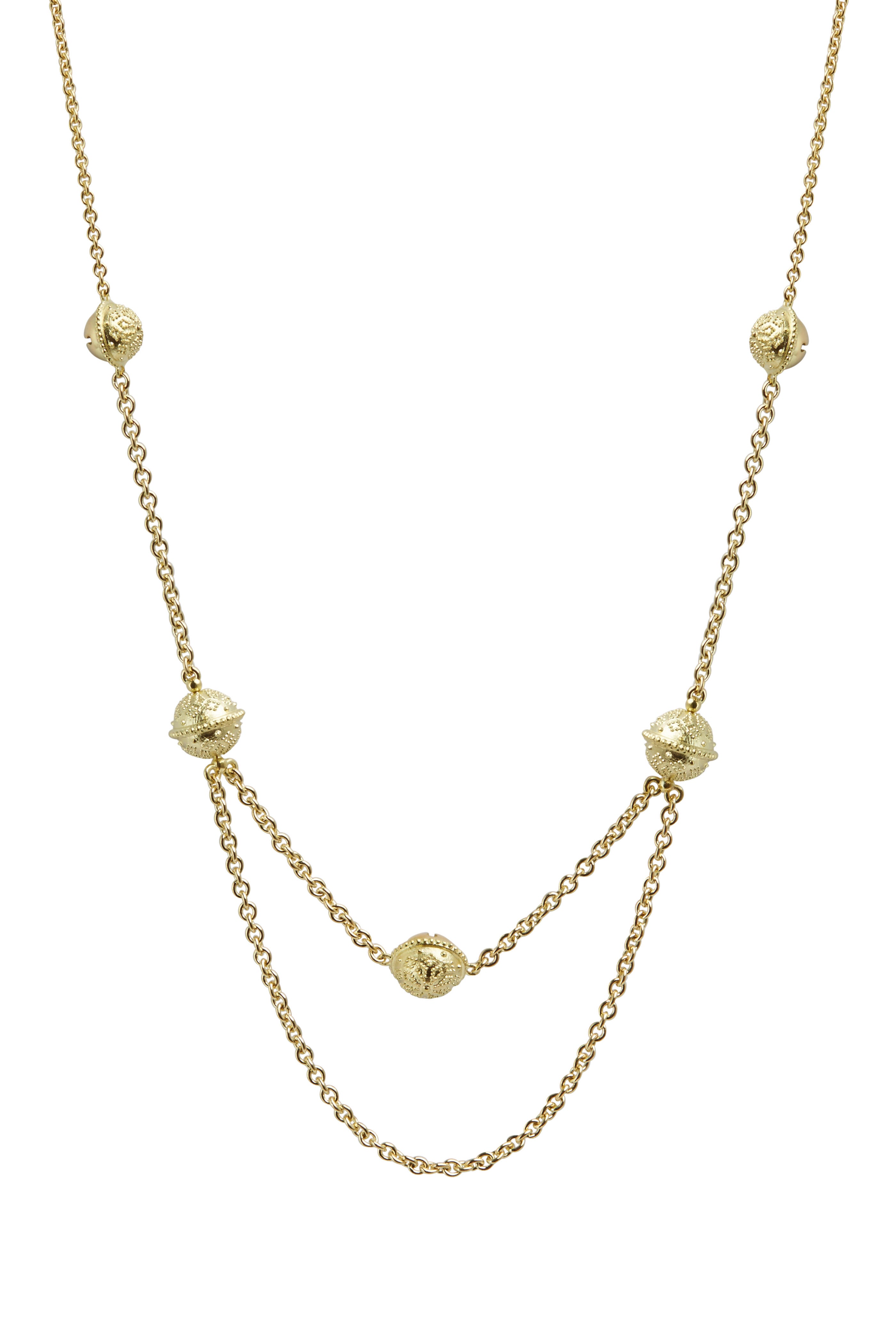 Paul Morelli Meditation Bell Yellow Gold Necklace