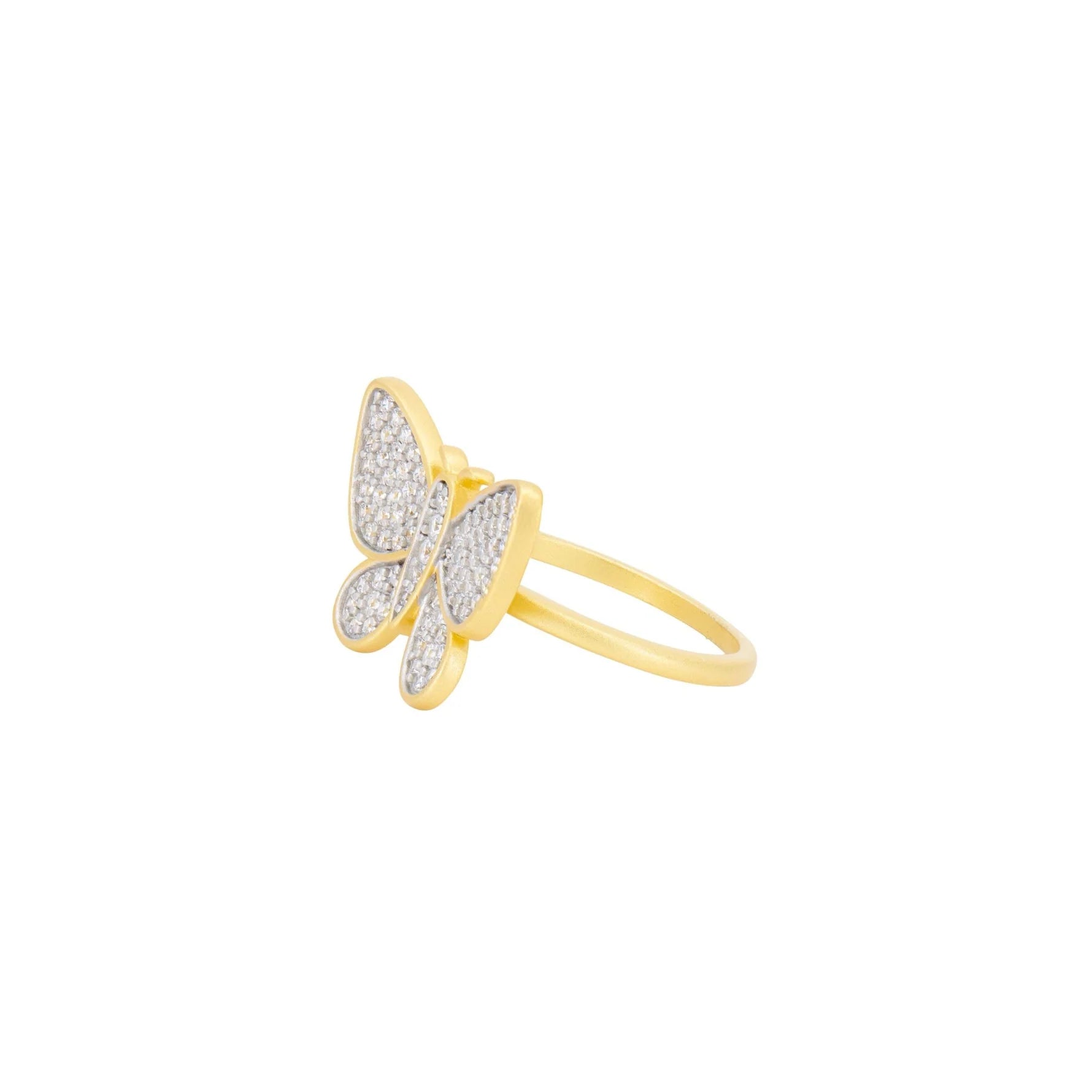 Freida Rothman Butterflies in Bloom Cocktail Ring