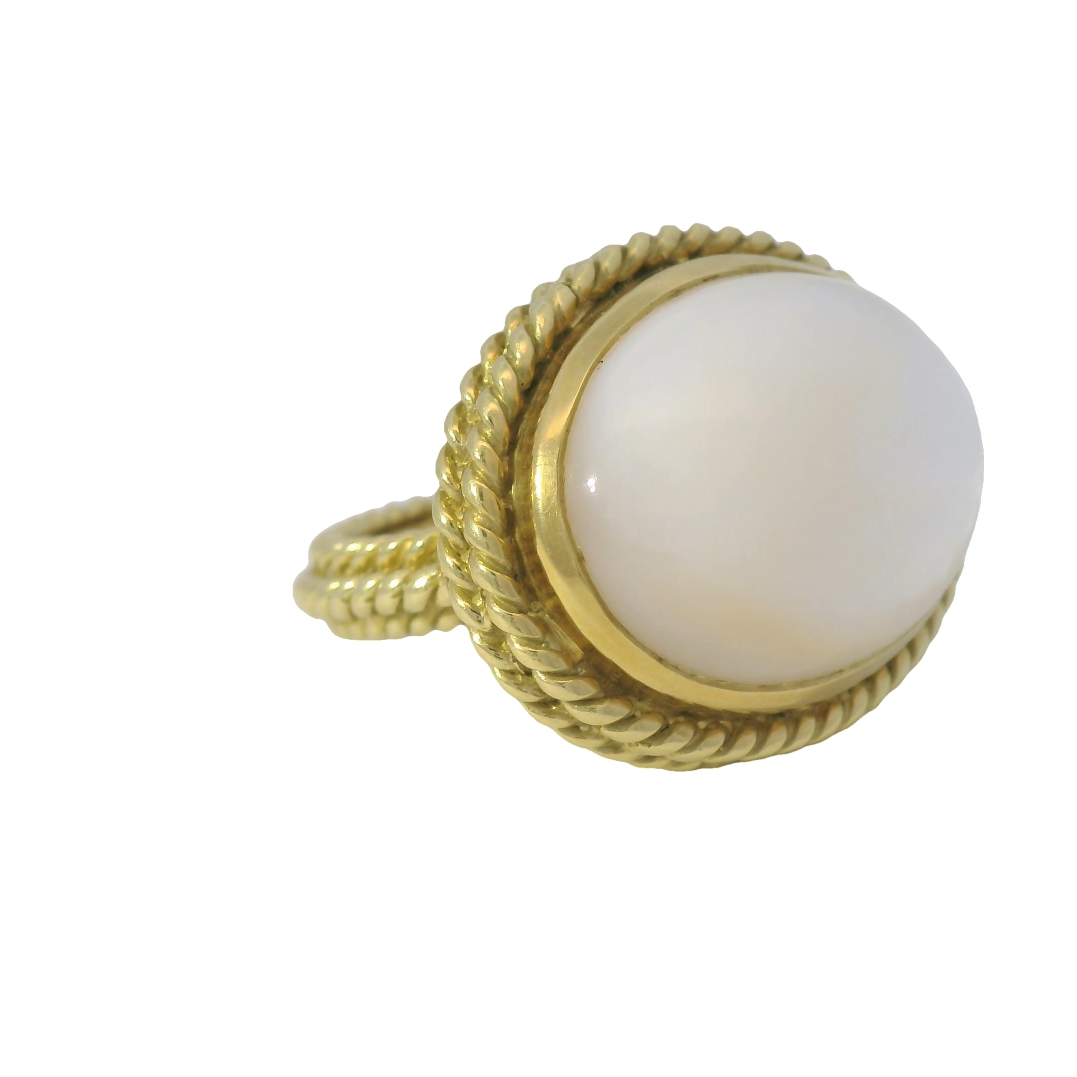 Cassis Mother Of Pearl Statement Ring