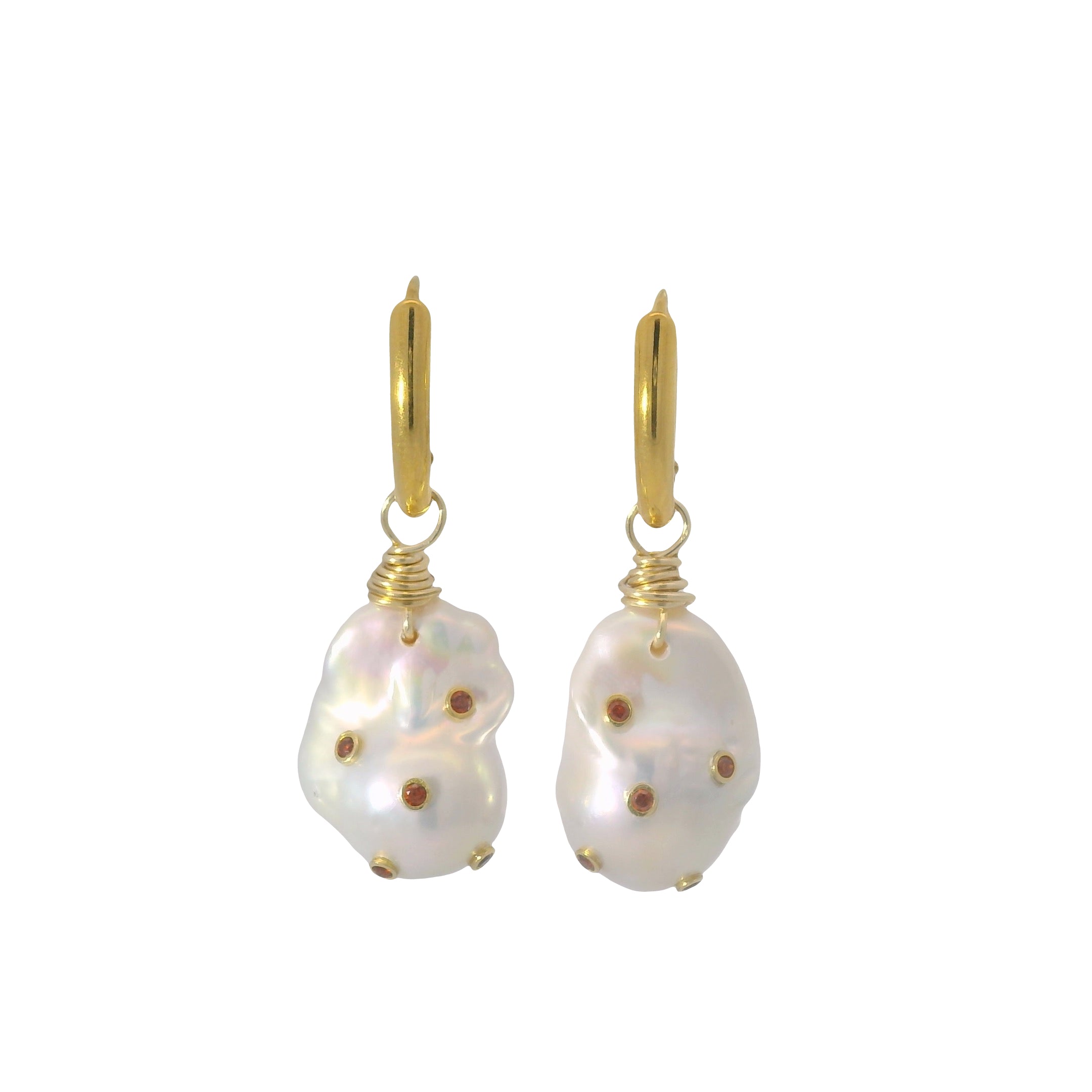 NATNAT RED WIN EARRINGS