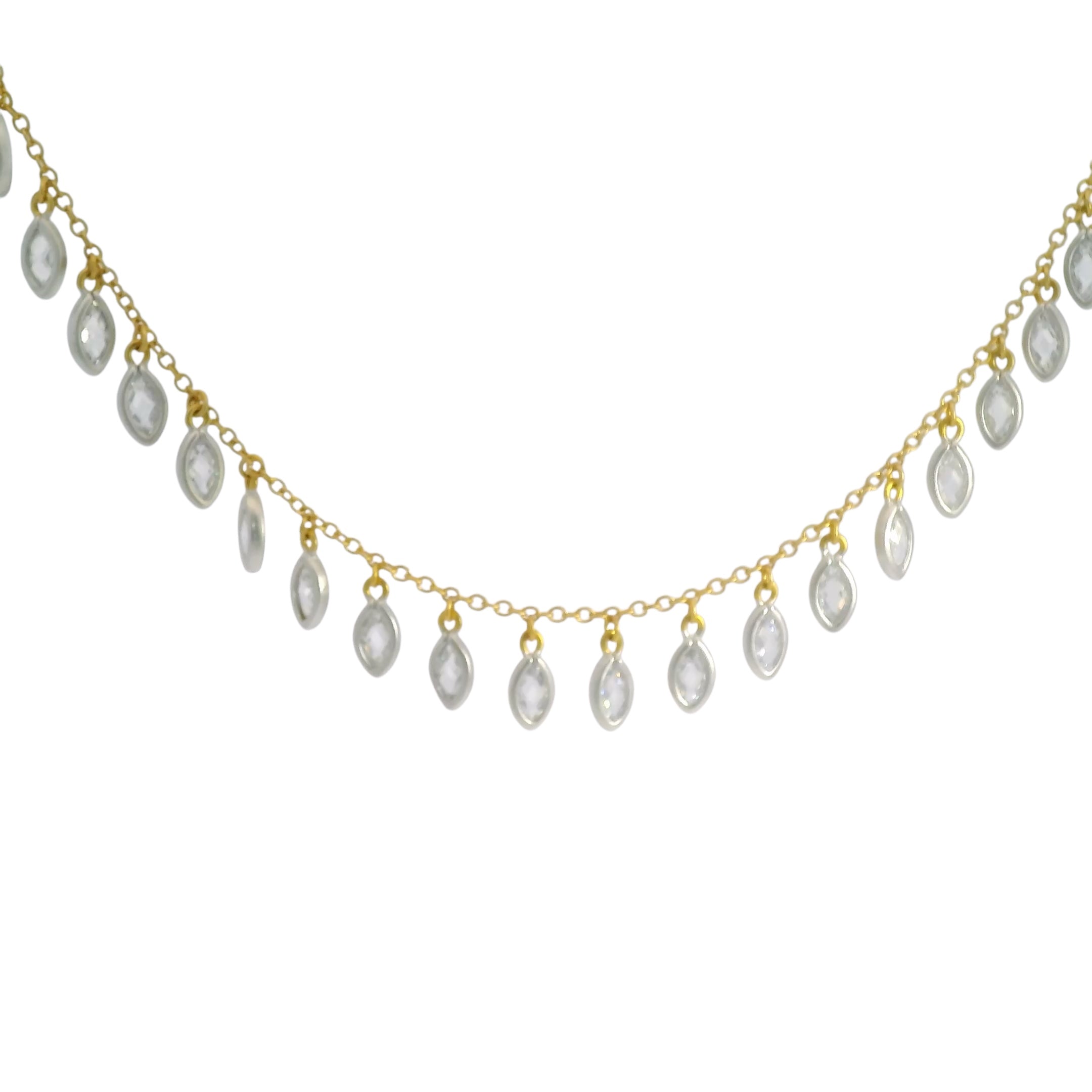 Freida Rothman Bezel Drop Necklace