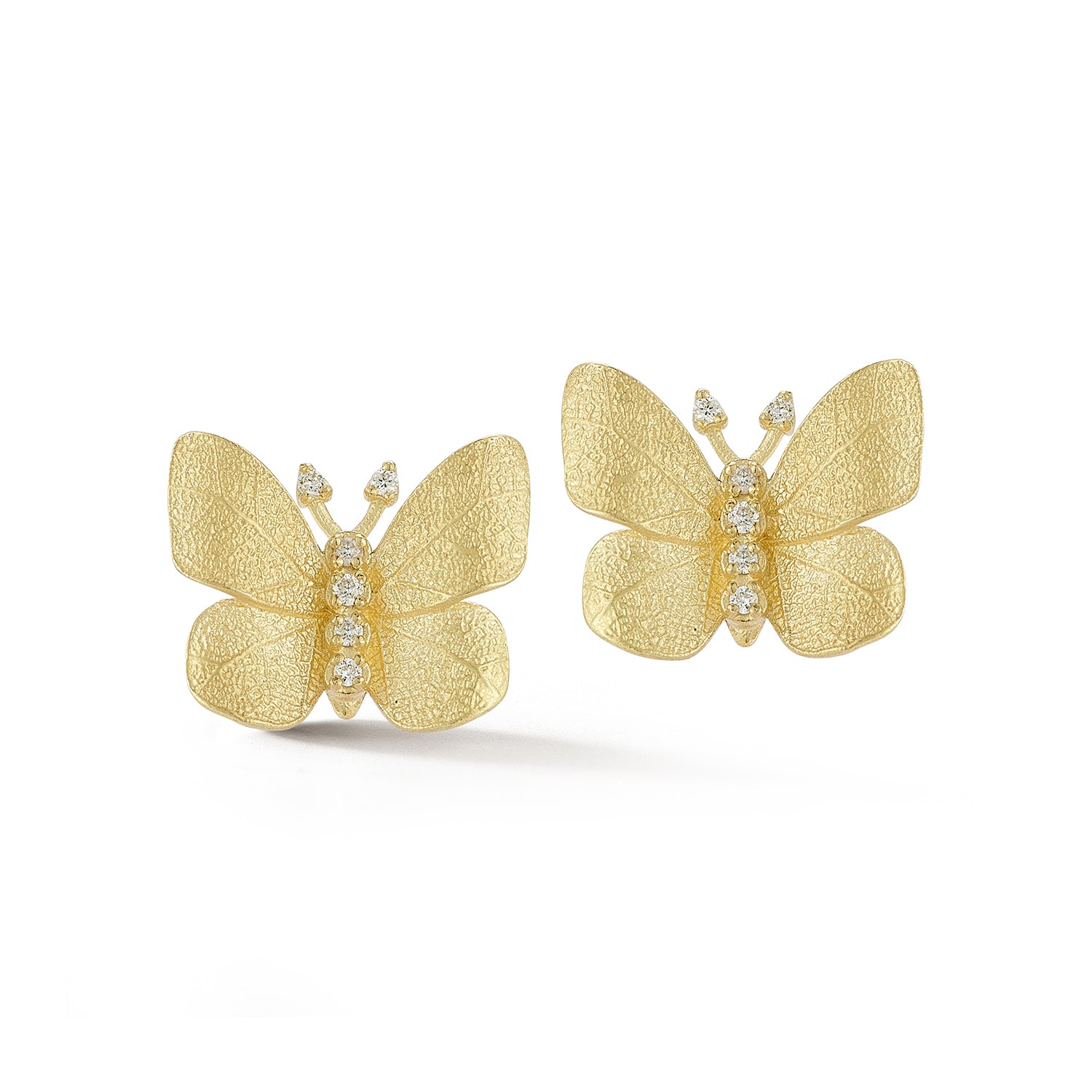 Tanya Farah Gold Butterfly Diamond Earrings