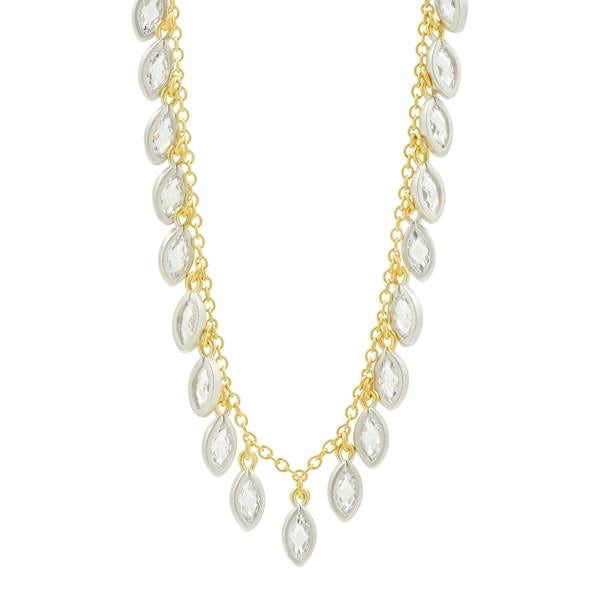 Freida Rothman Bezel Drop Necklace