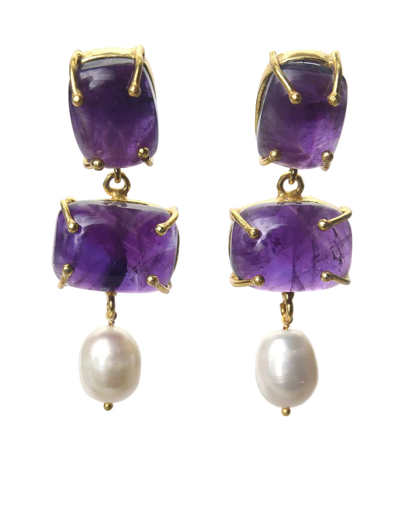 Wendy Perry Amethyst Georgina Earrings
