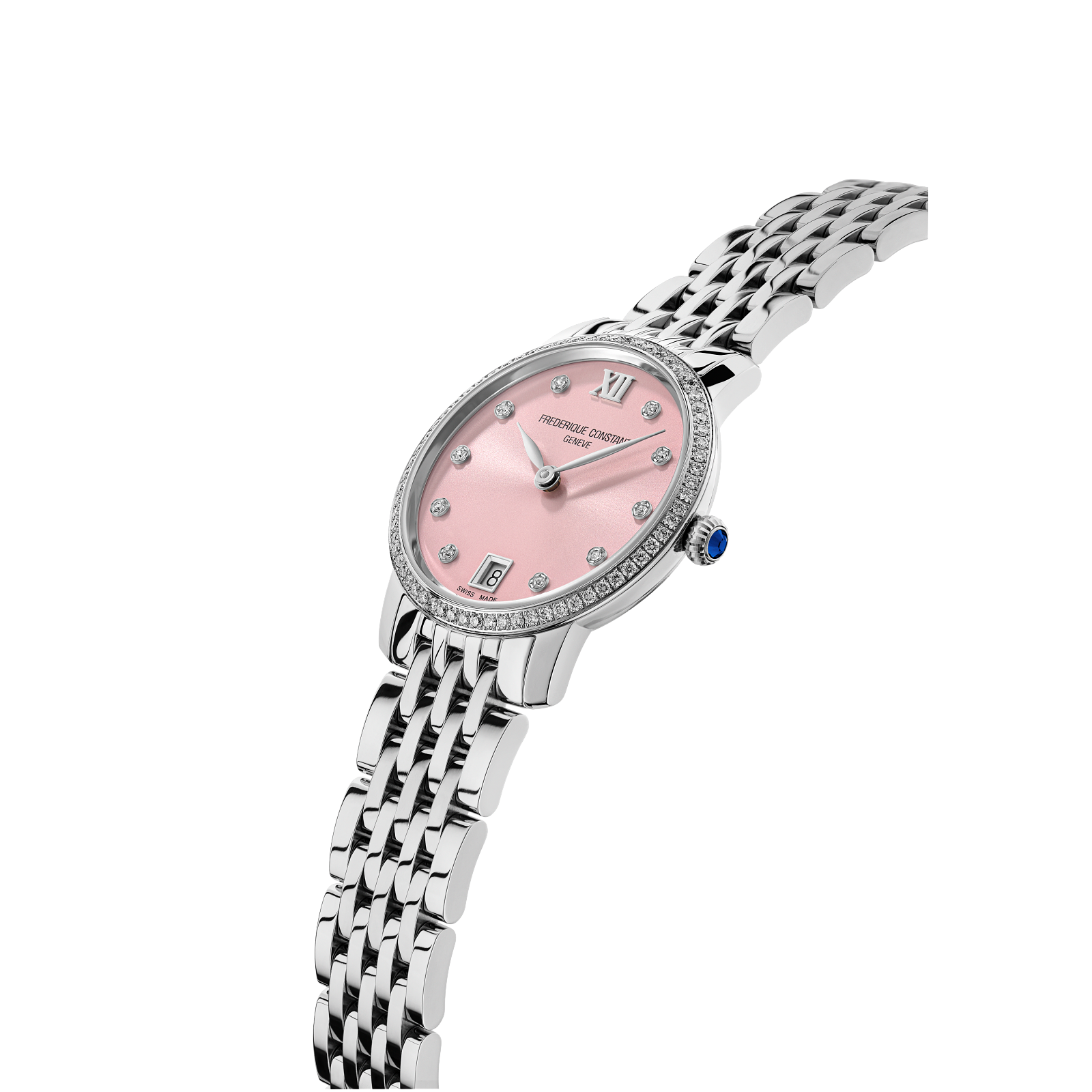 Frederique Constant Classics Slimline Ladies Watch with 78 Total Diamonds