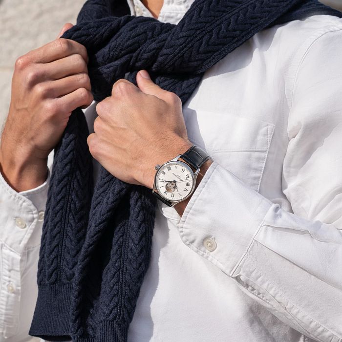 Frederique Constant Classics Heartbeat Automation with Black Leather Band